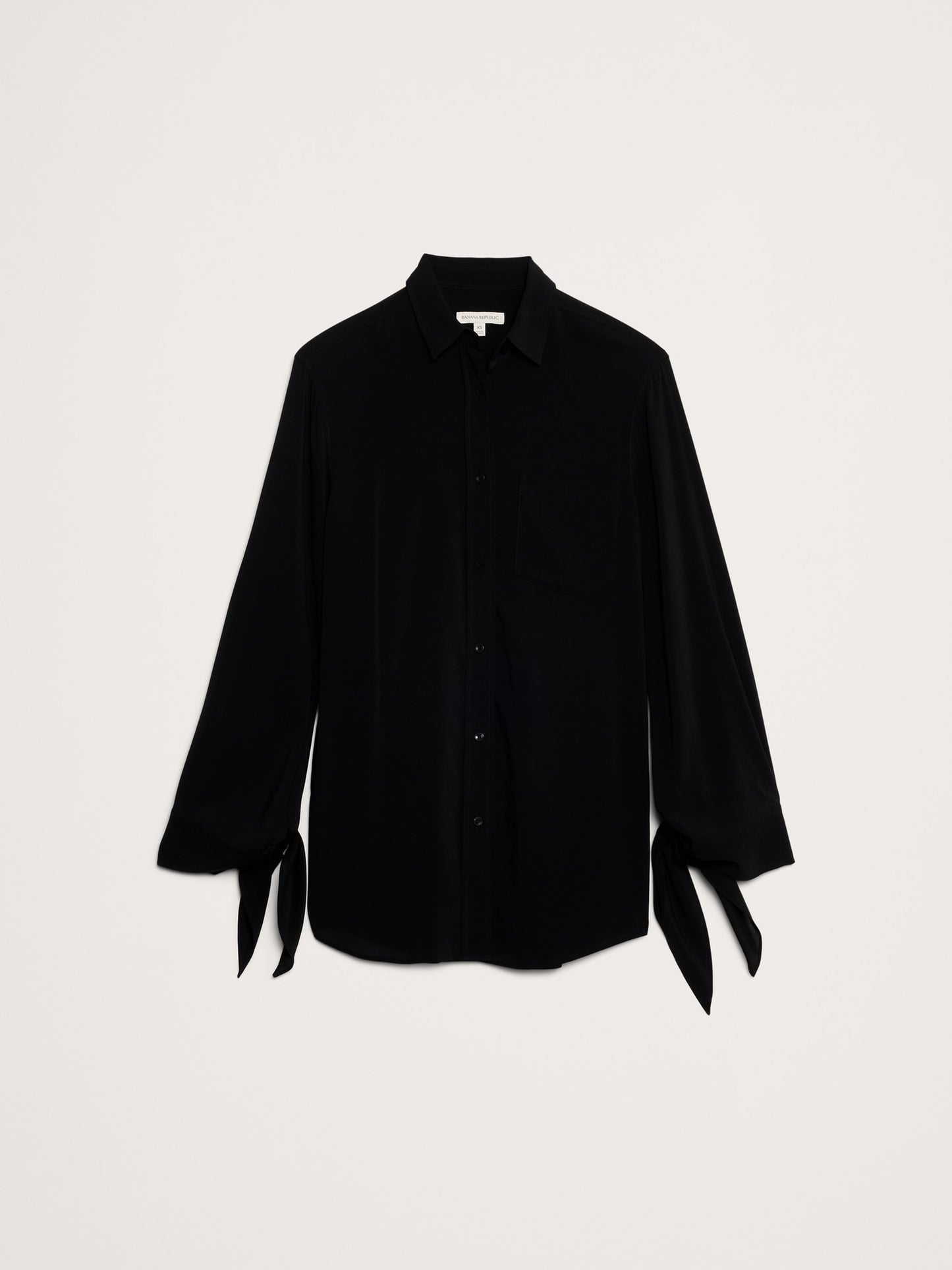 Georgette Tie-Cuff Shirt