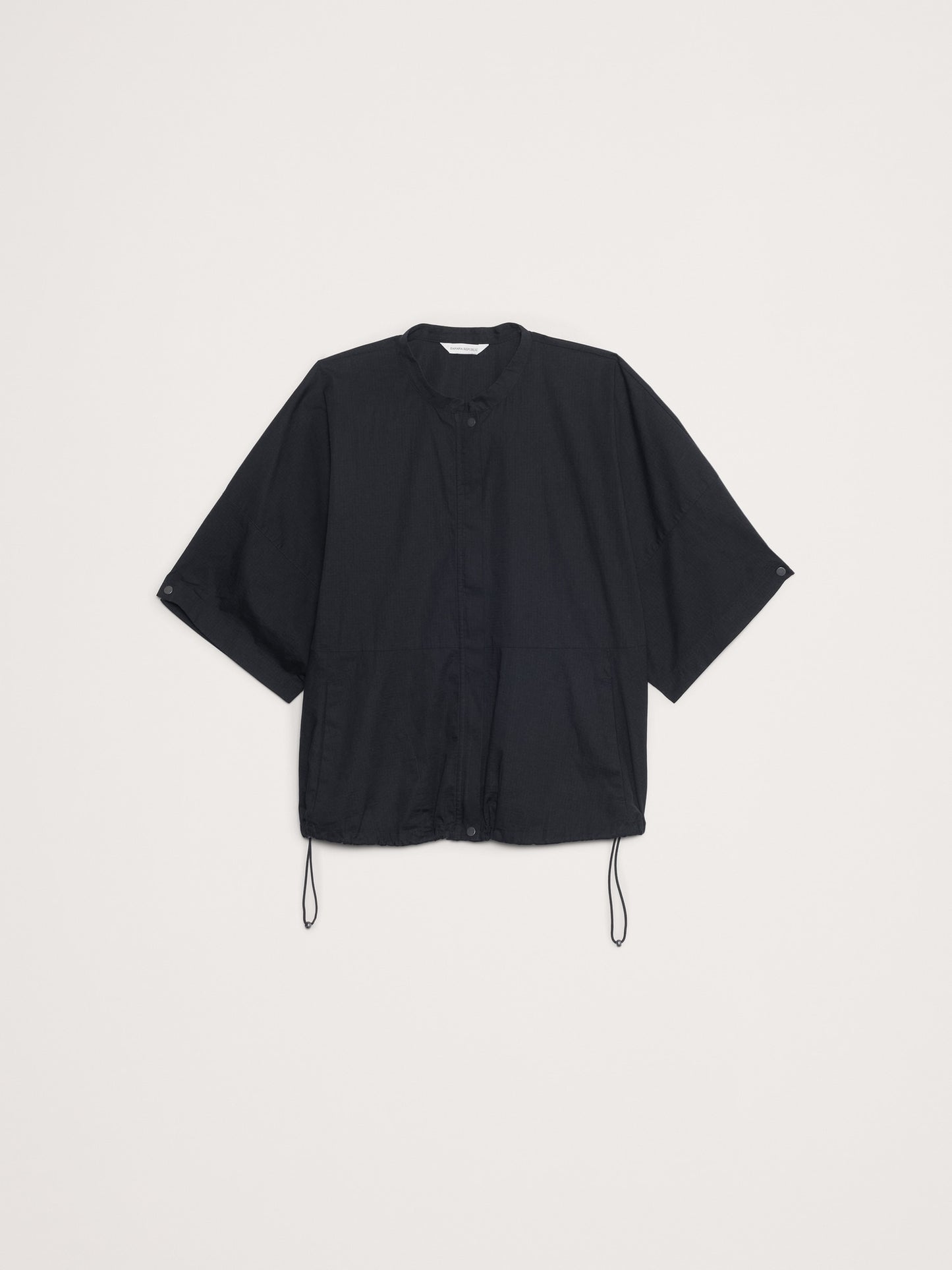 Stretch-Cotton Puff-Sleeve Top