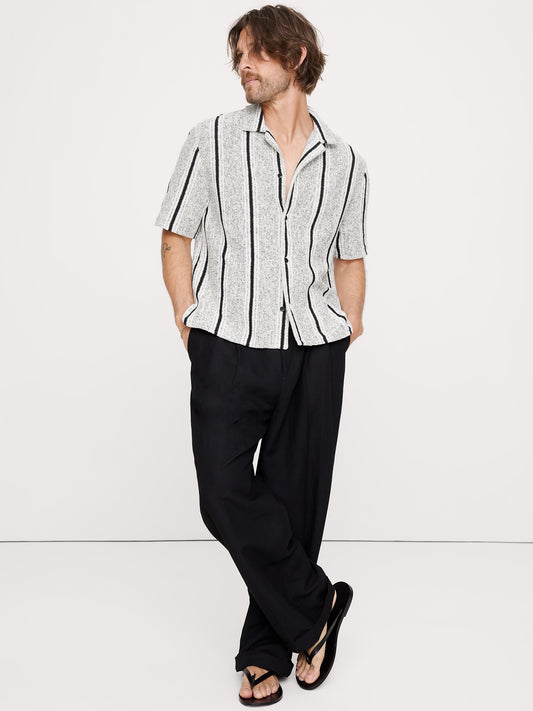 Relaxed-Fit Striped Resort Shirt