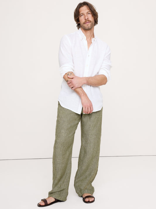 Relaxed Linen Pull-on Beach Pant