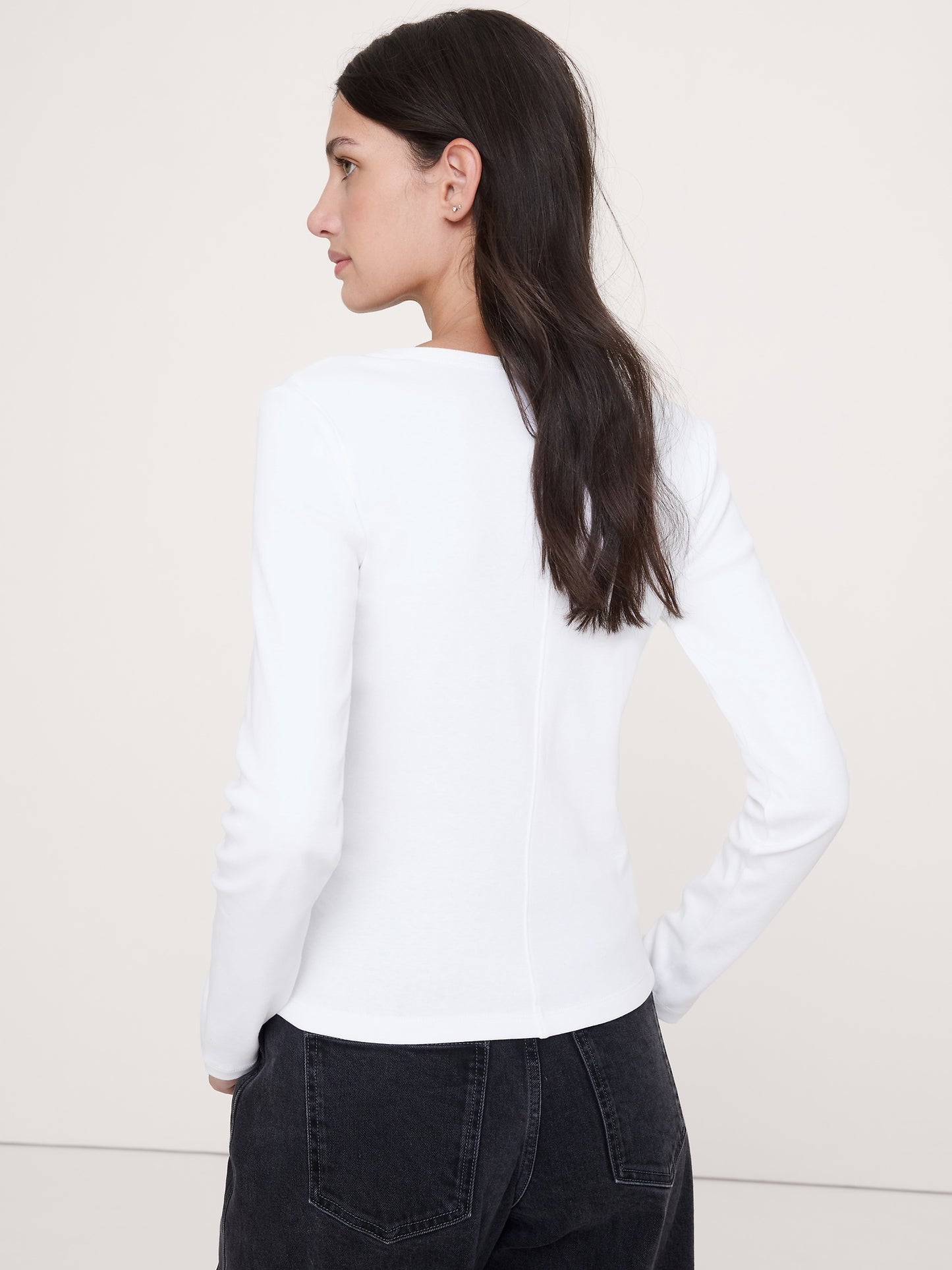 Ultra-Fine Cotton V-Neck T-Shirt