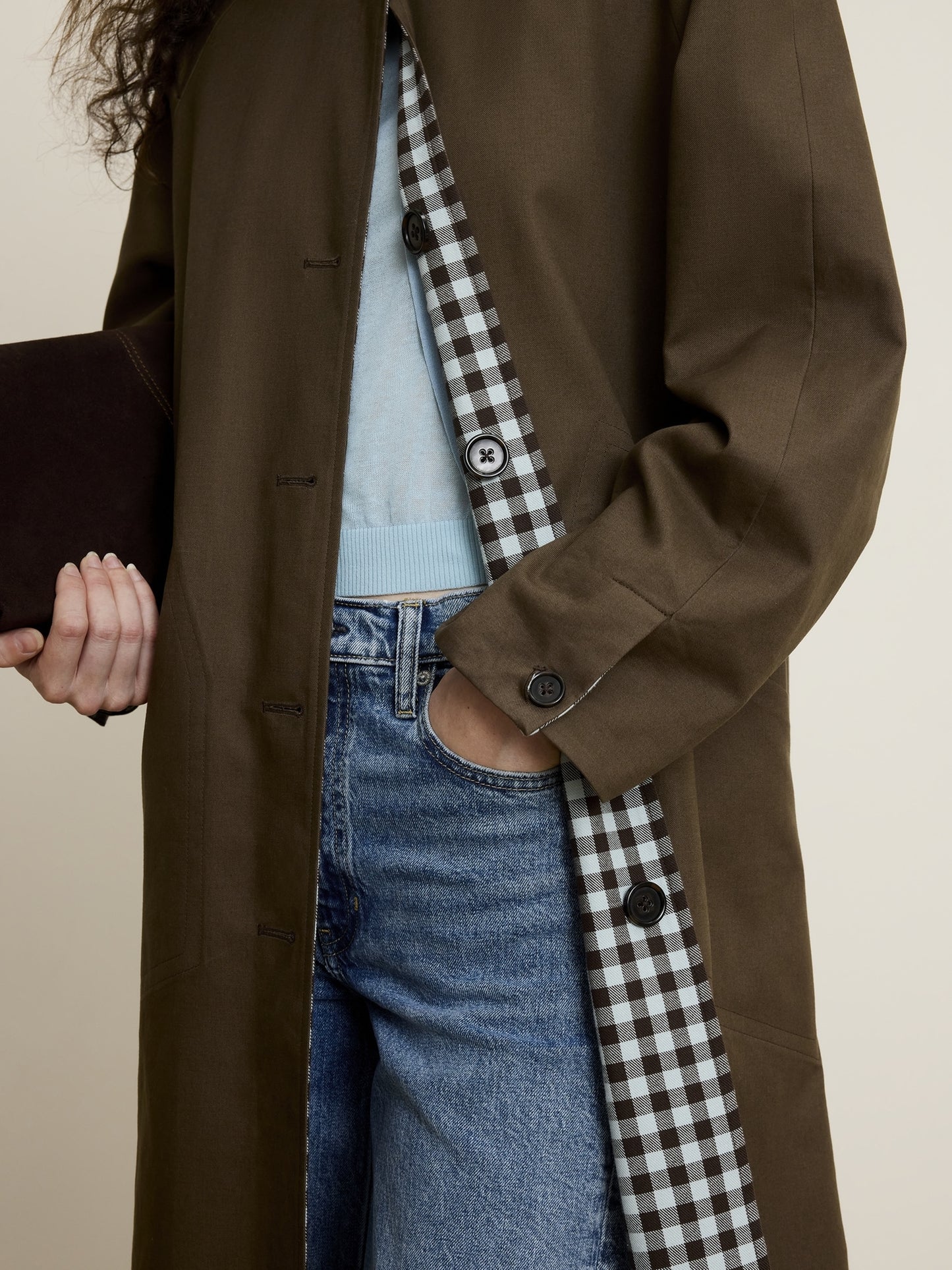 Reversible Cotton Car Coat