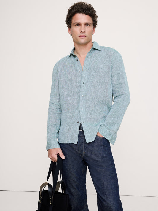 Standard-Fit Linen Shirt