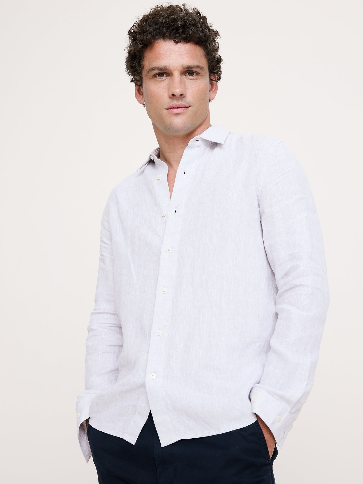 Standard-Fit Linen Shirt