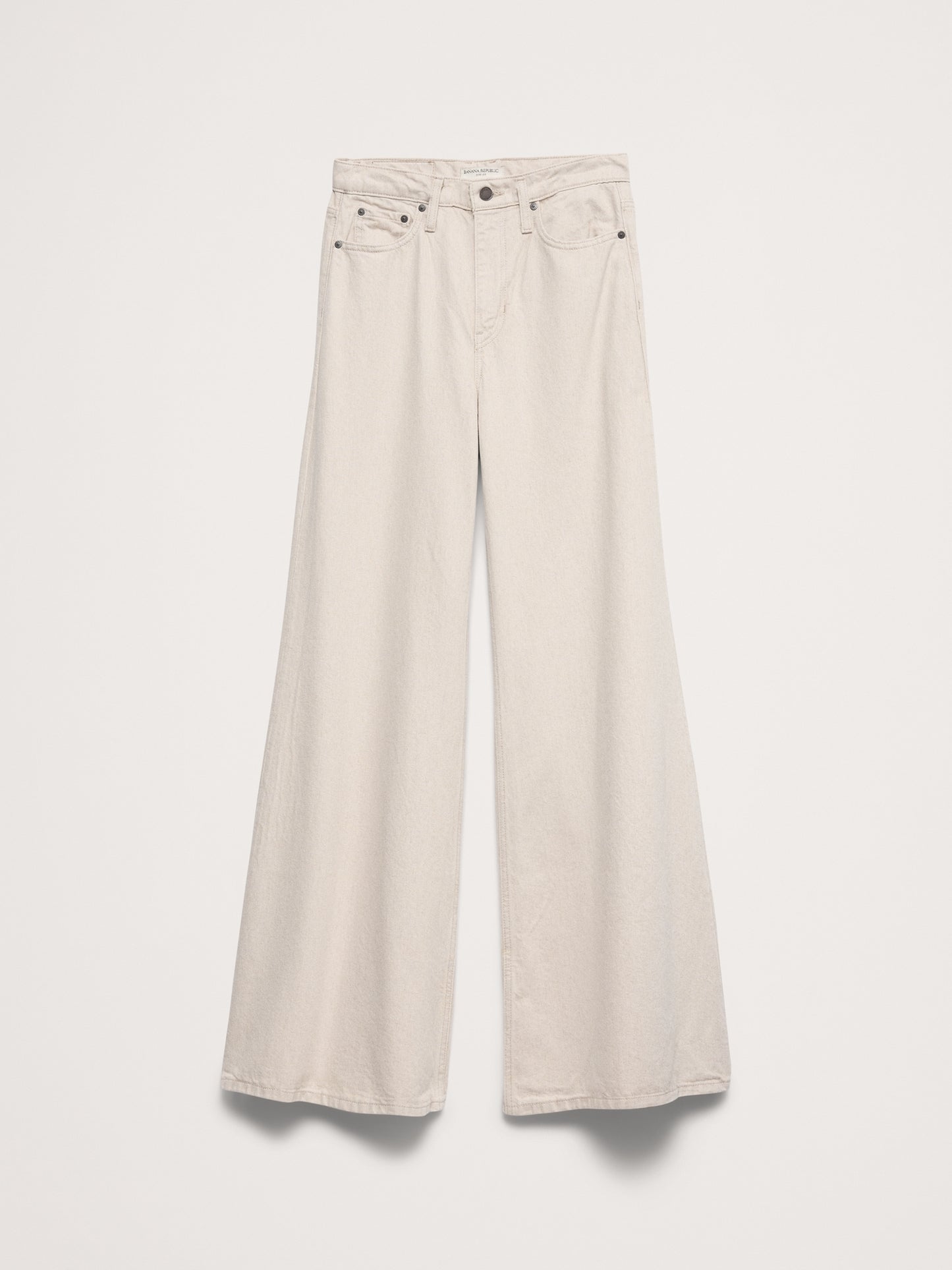 High-Rise Wide-Leg Lightweight Palazzo Jean