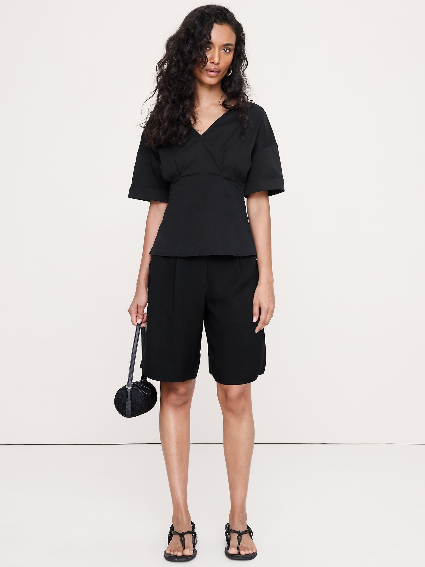 Soft Cotton Fitted Waist Top