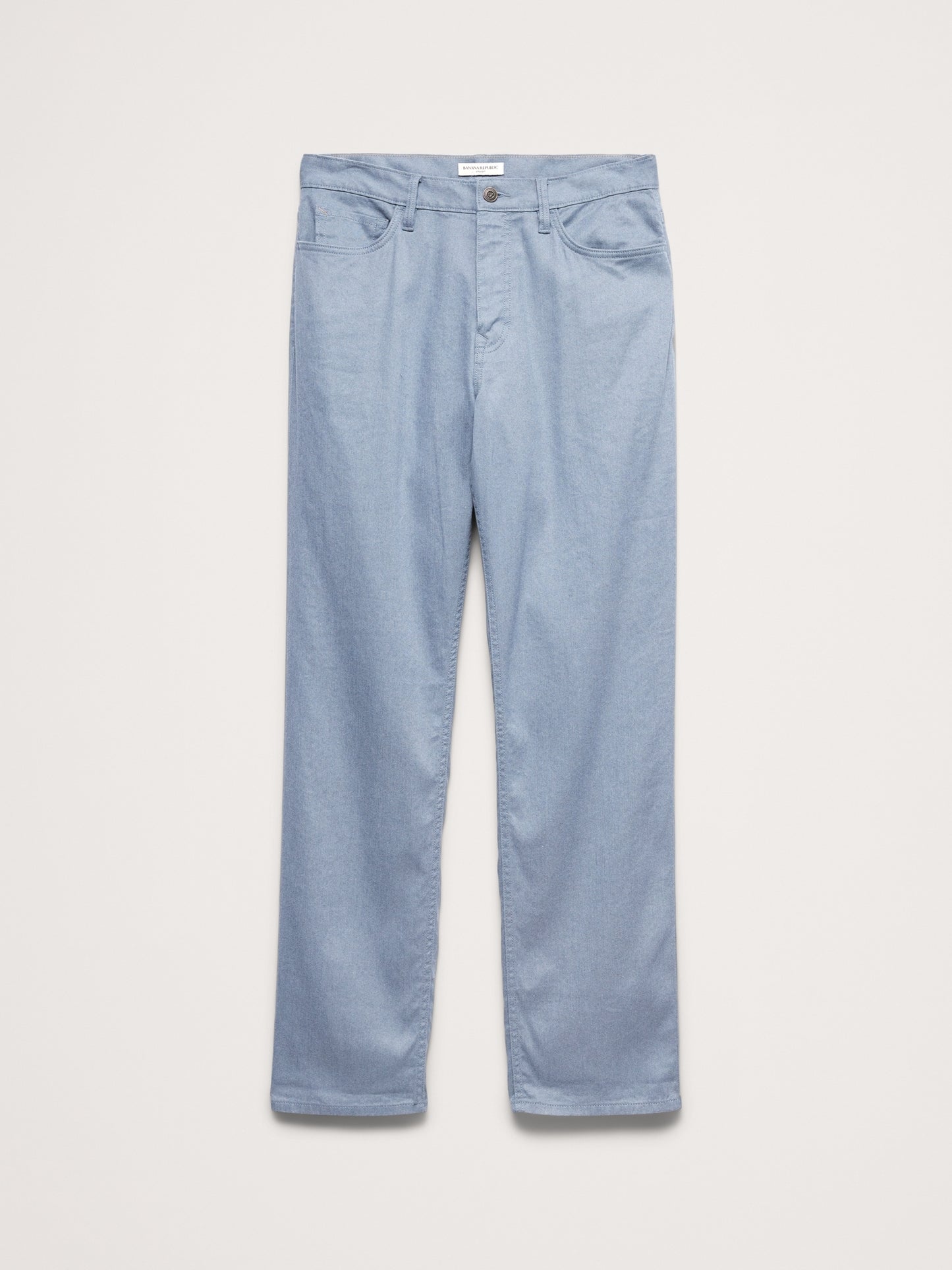 Straight Linen-Cotton Traveler Pant