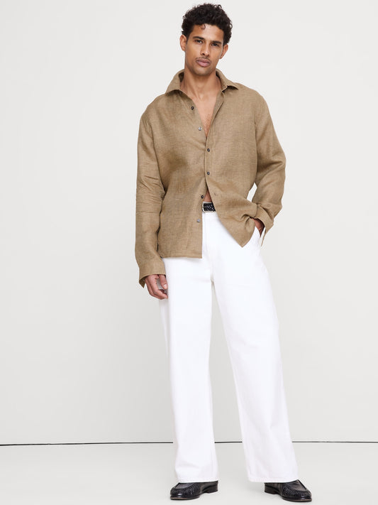 Standard-Fit Linen Shirt