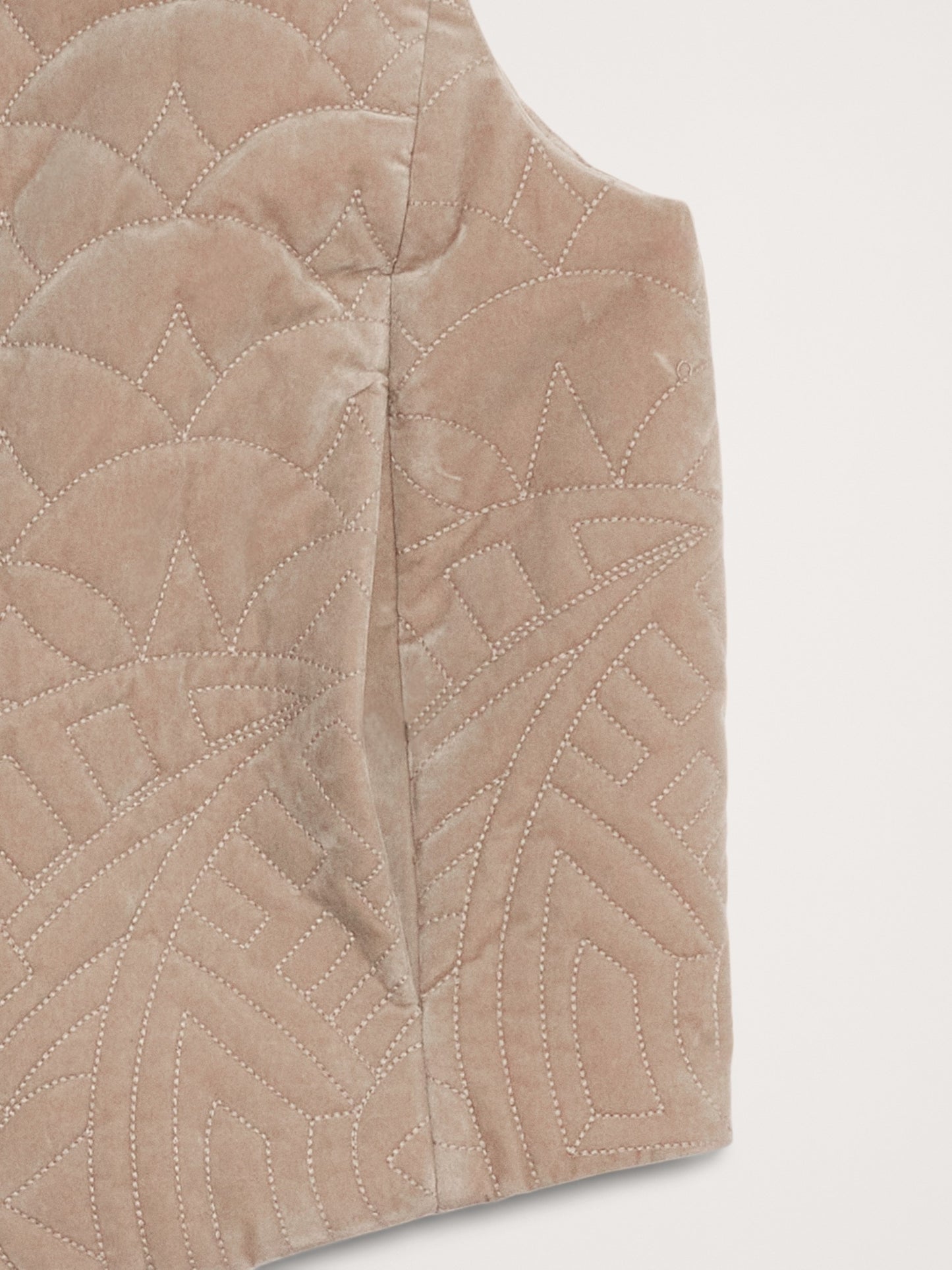 Quilted Velvet Vest