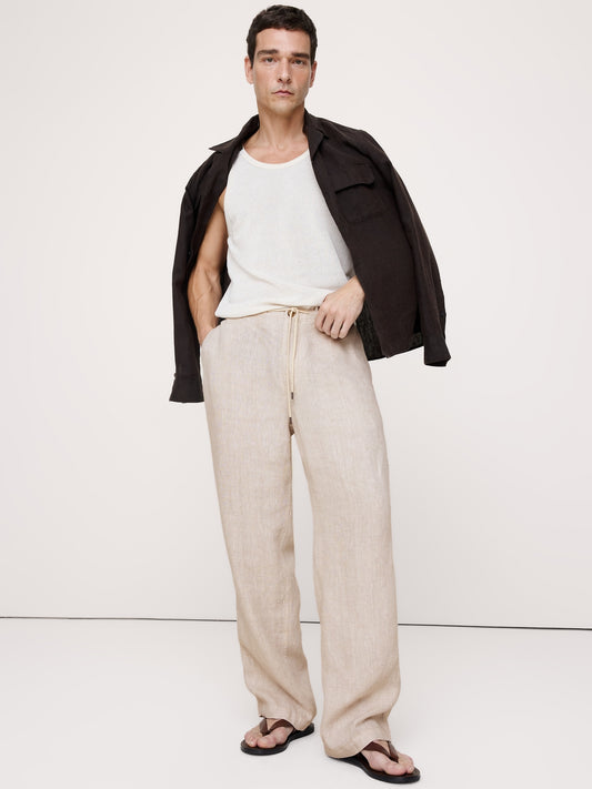 Relaxed Linen Pull-on Beach Pant