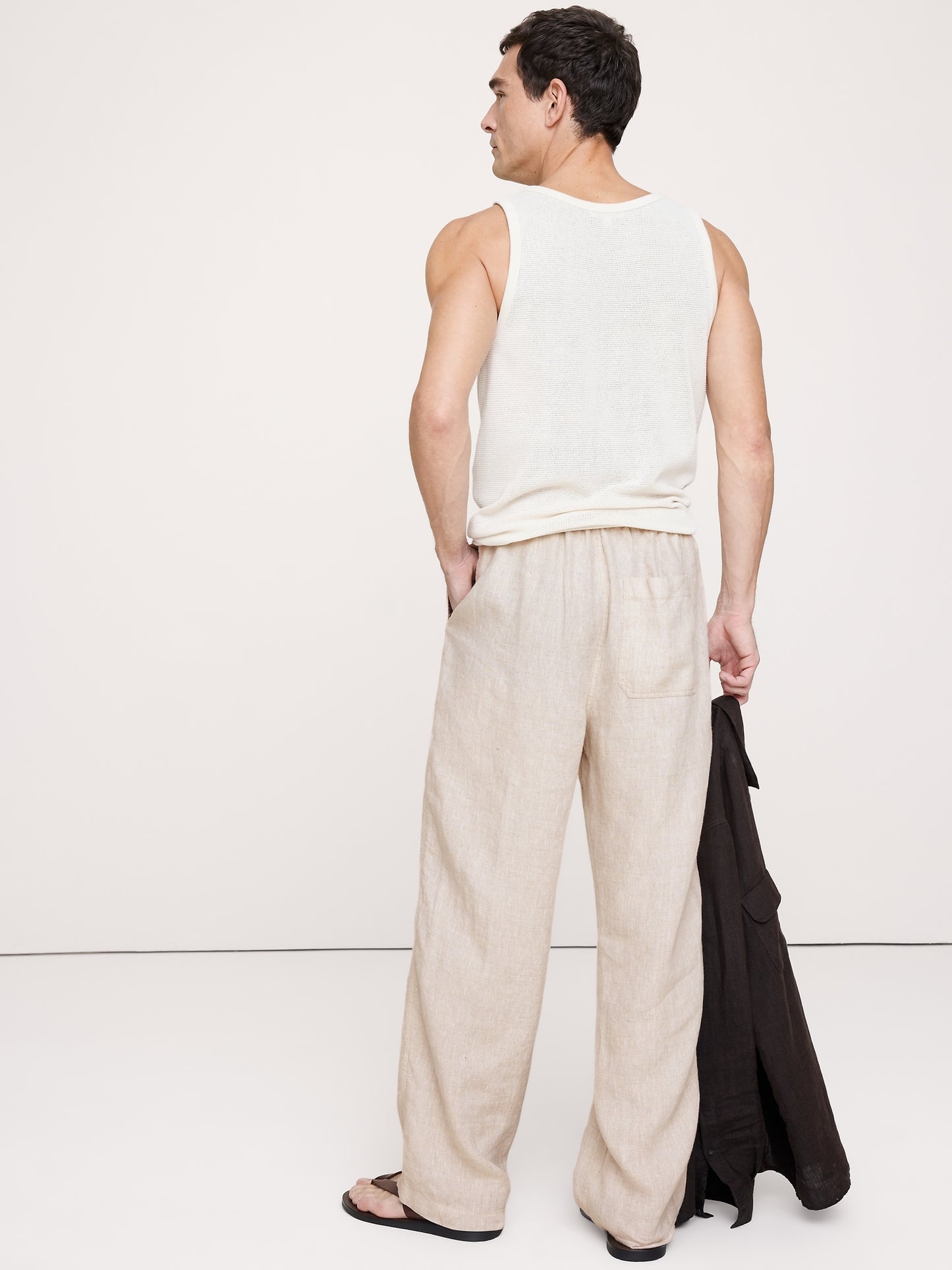 Relaxed Linen Pull-on Beach Pant