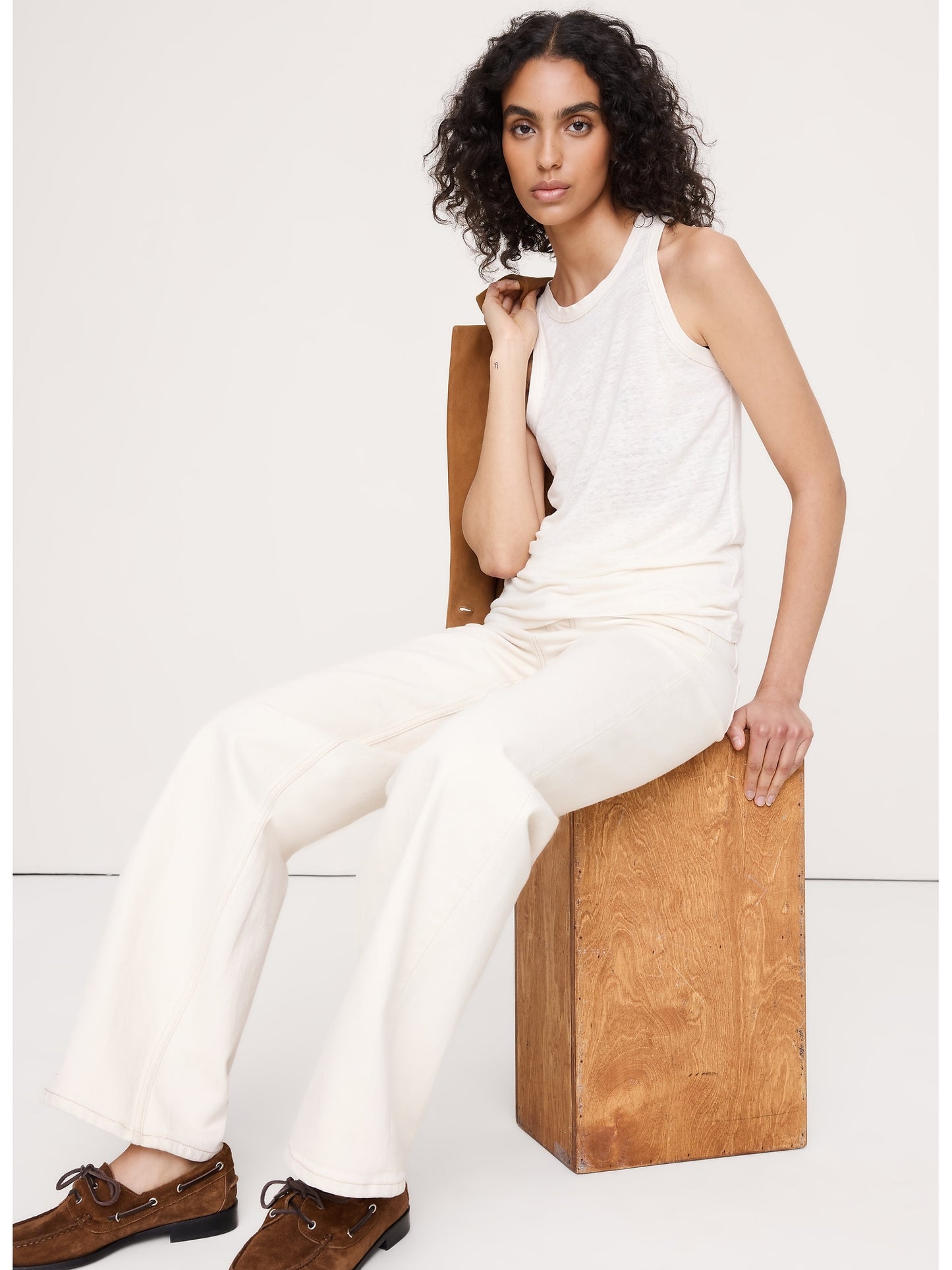 Linen Cutaway Tank