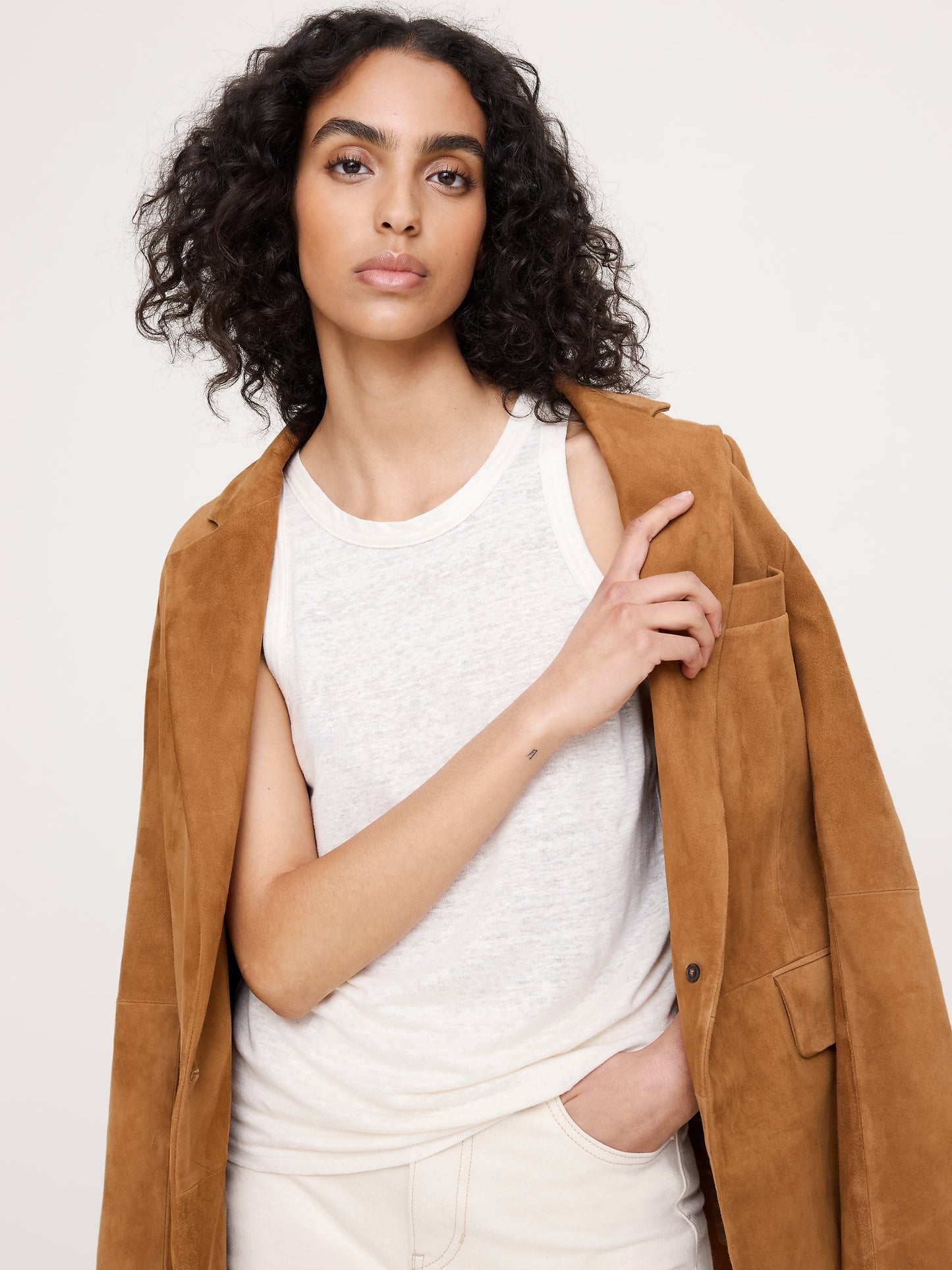 Linen Cutaway Tank