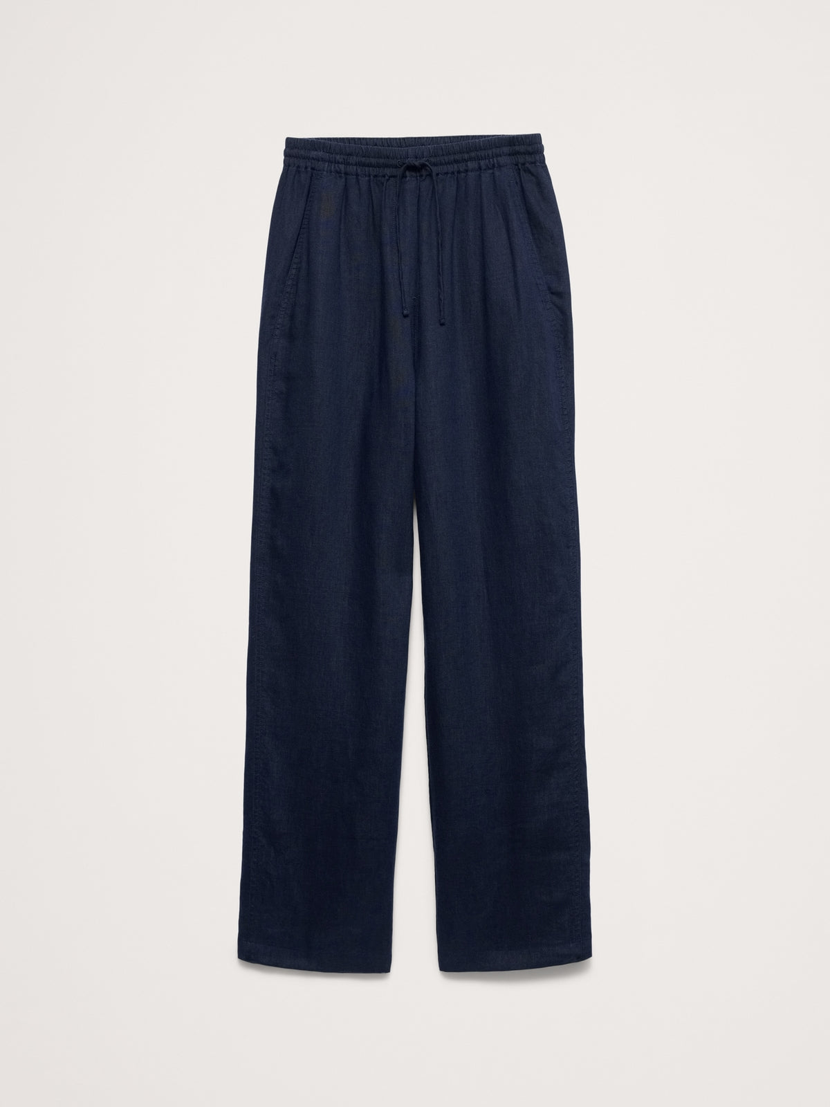The Getaway Straight-Leg Pull-On Pant in Linen