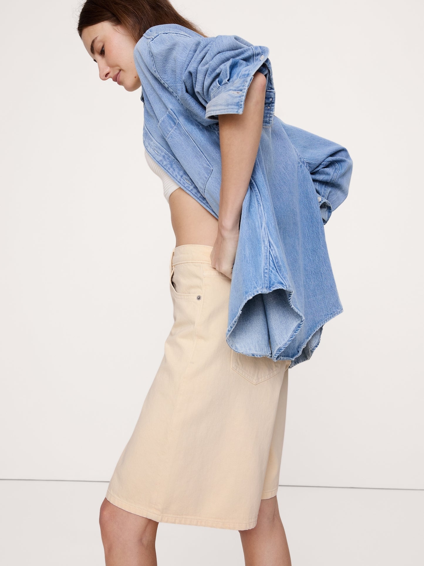 11" Denim Bermuda Short