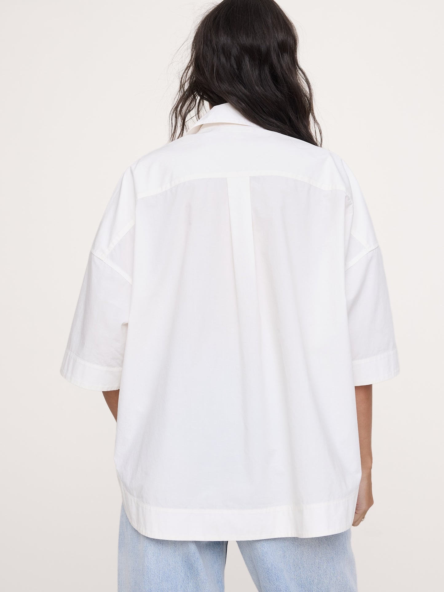 Cotton Poplin Popover Tunic