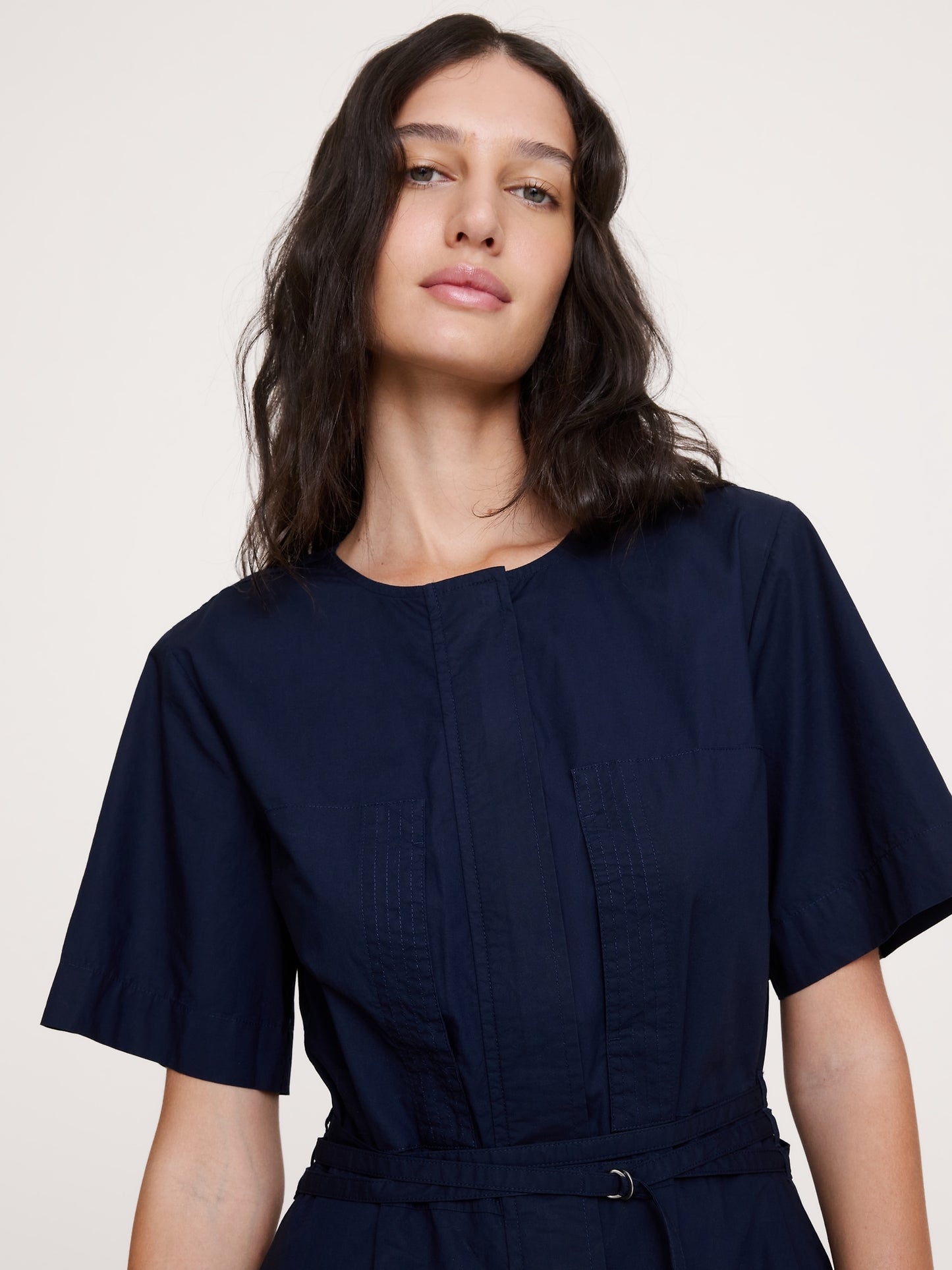 Cotton Poplin Shirt Dress