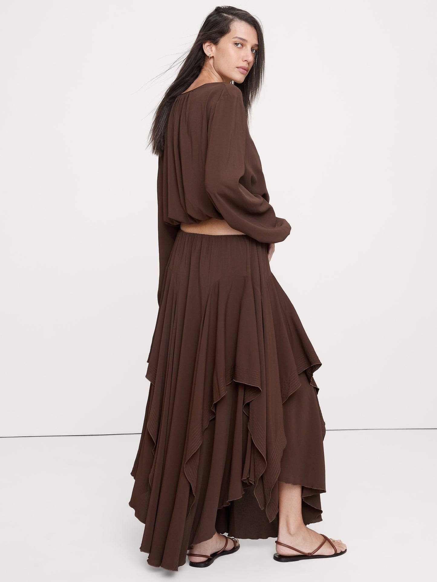 Georgette Tie-Neck Blouse