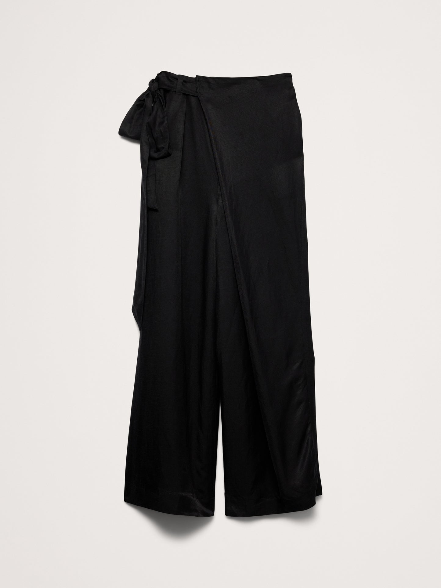 Viscose-Linen Palazzo Pant