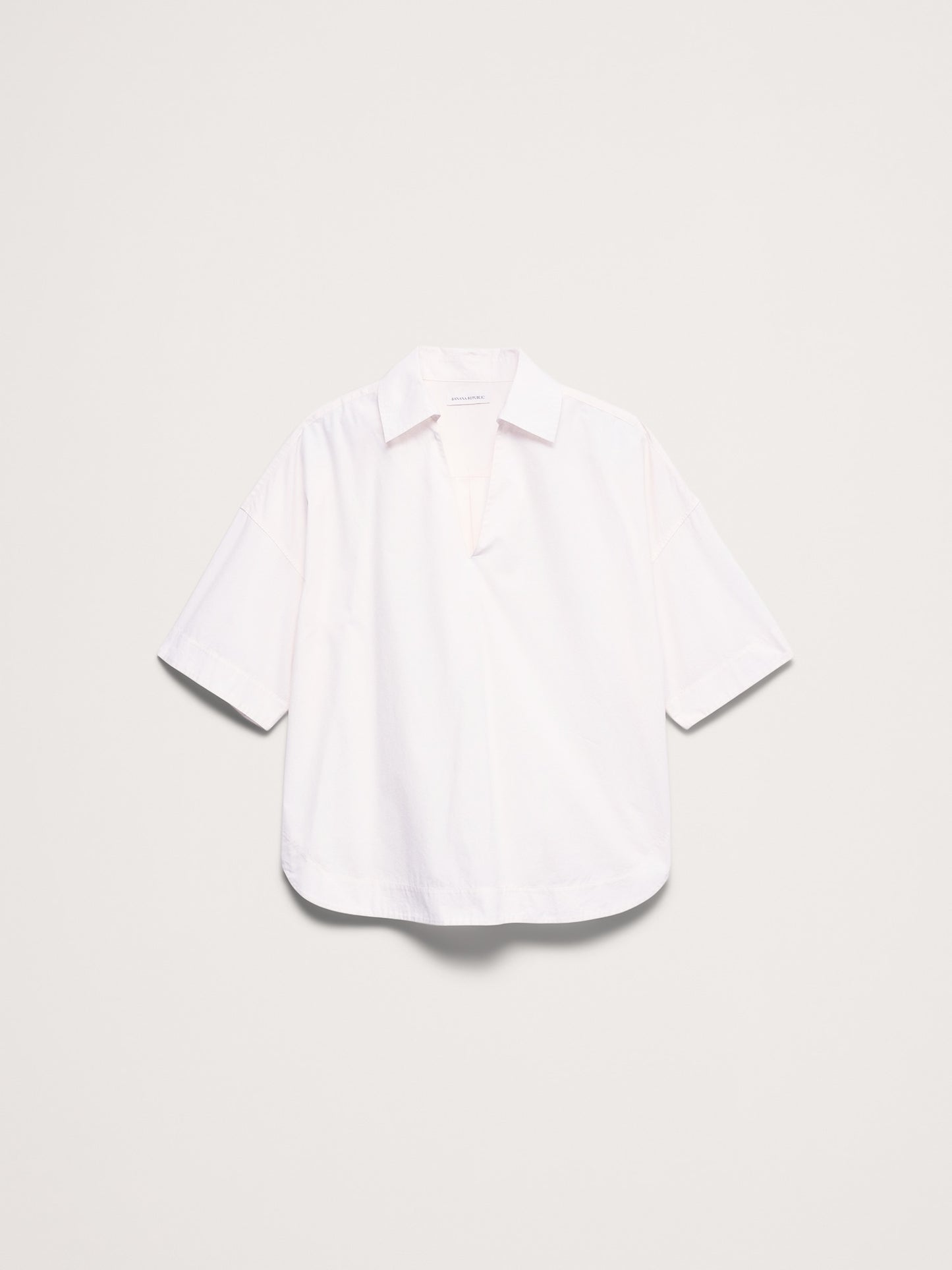 Cotton Poplin Popover Tunic