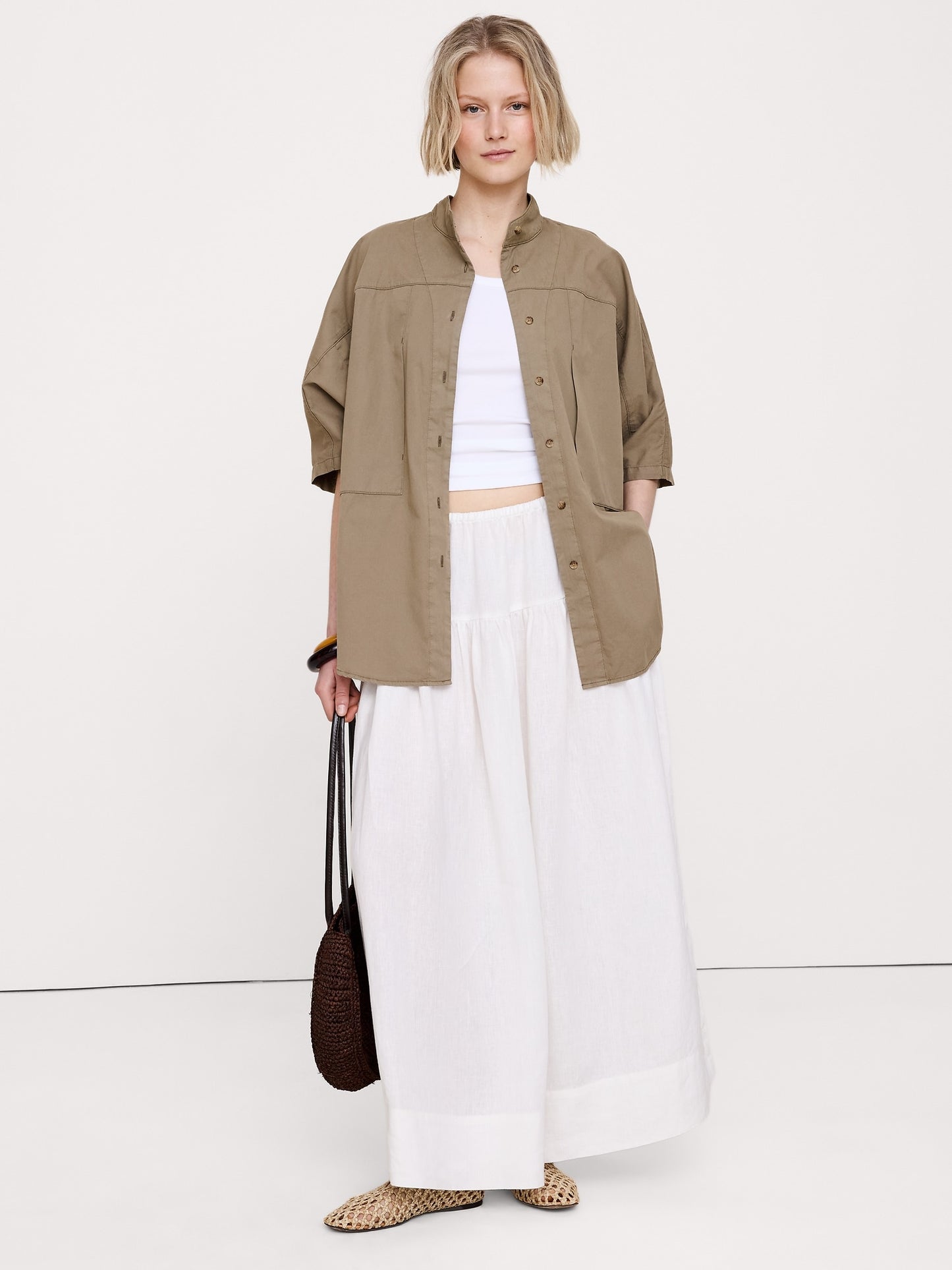 Cotton Twill Utility Tunic