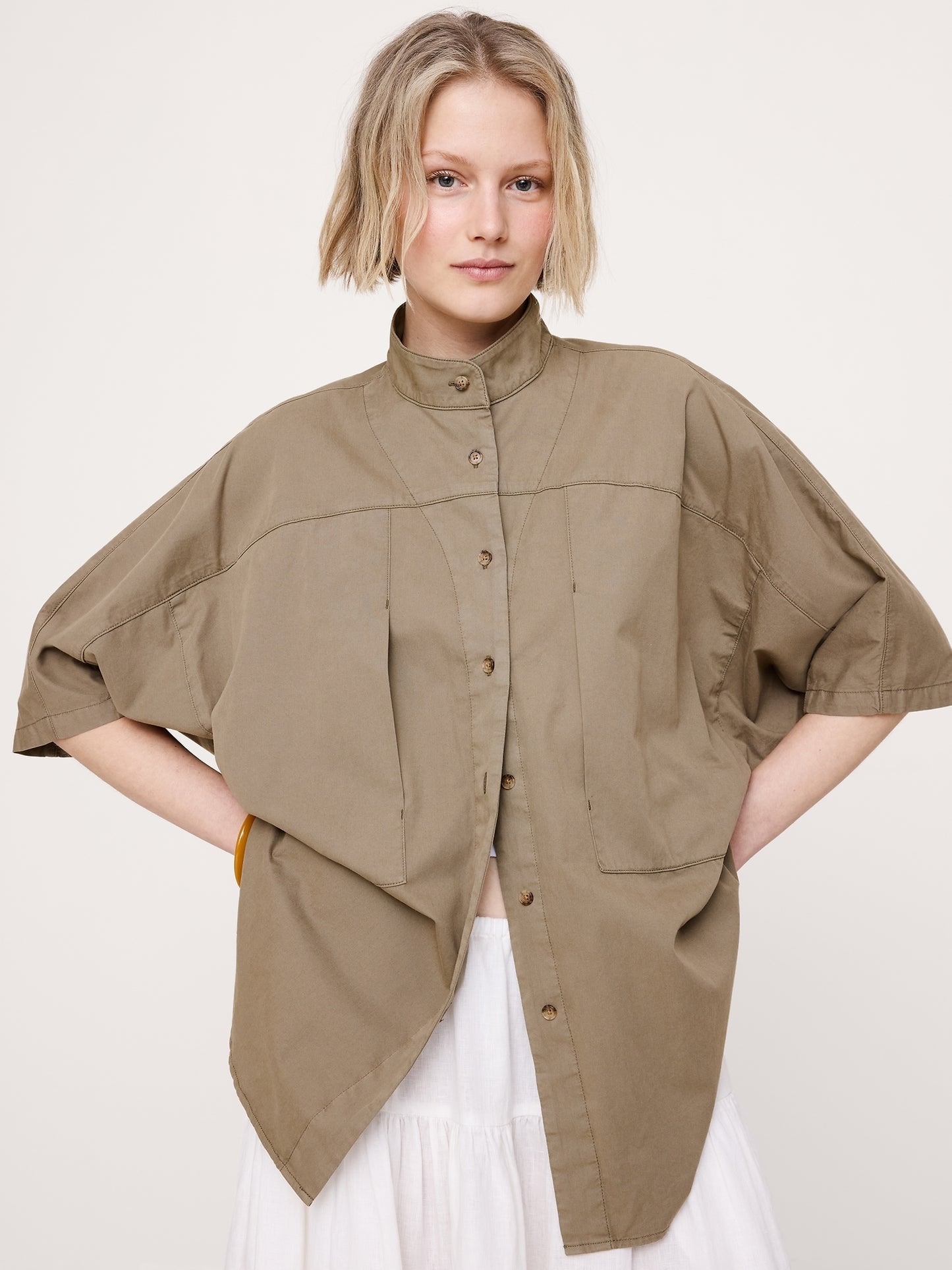 Cotton Twill Utility Tunic