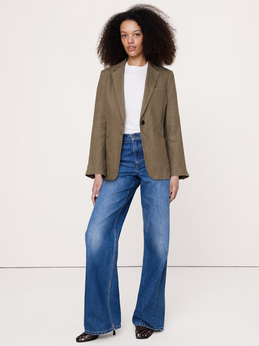 Slim Linen Blazer