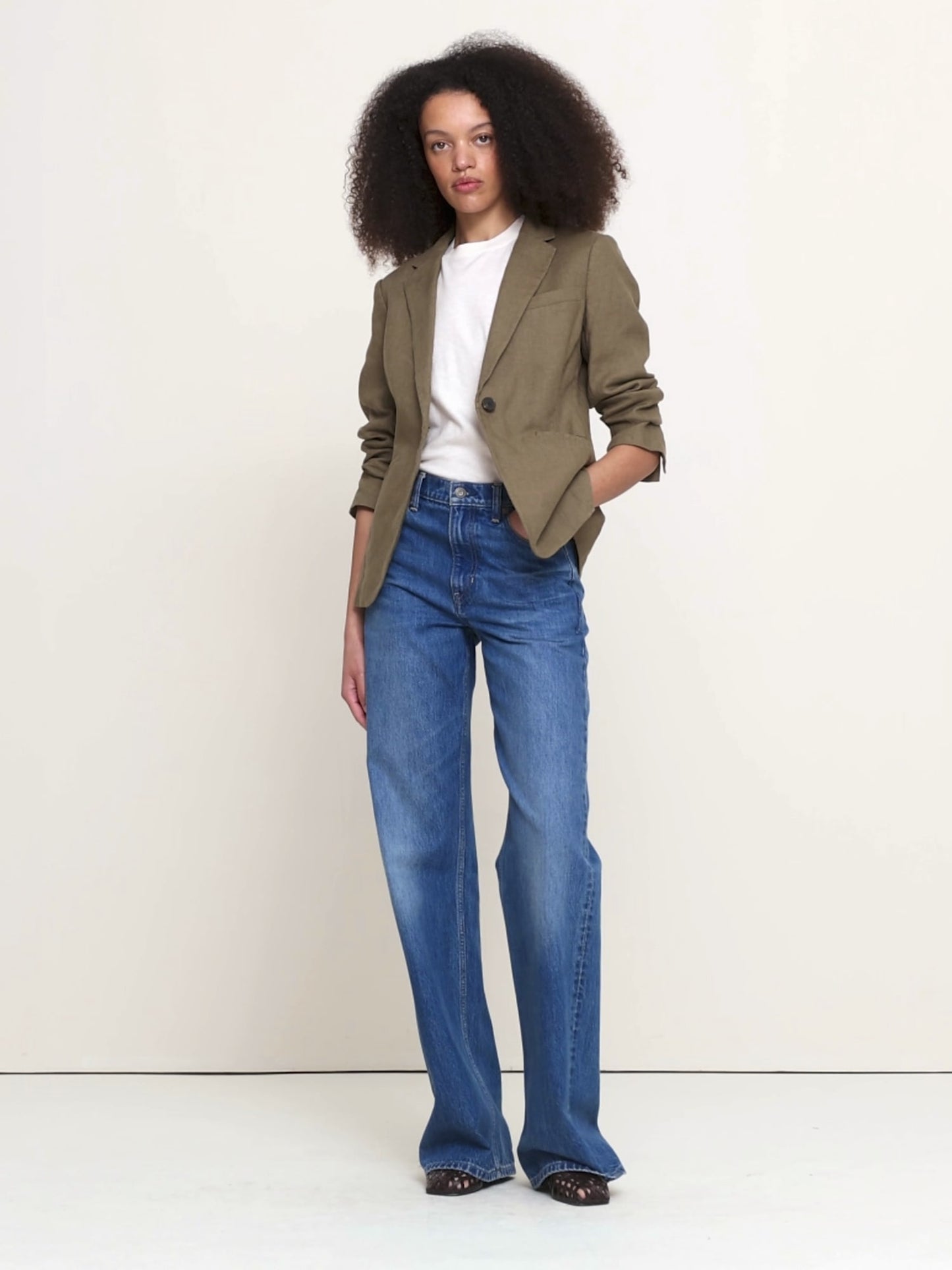 Slim Linen Blazer