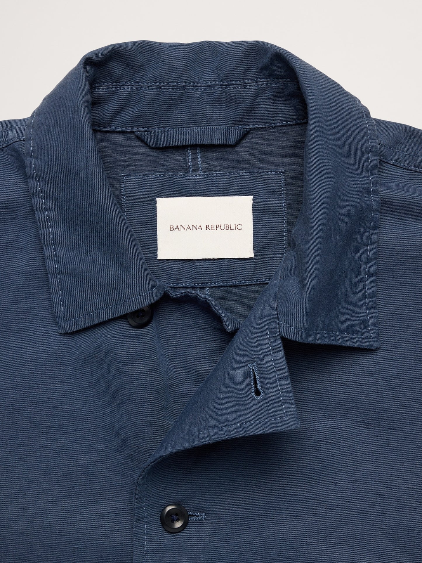 Italian Linen-Cotton Shirt Jacket