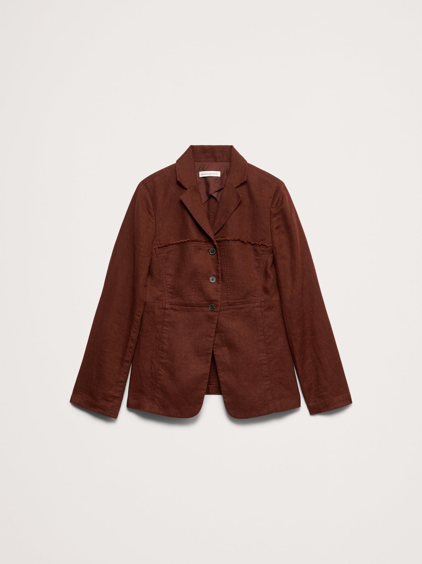 Fringe Linen Blazer