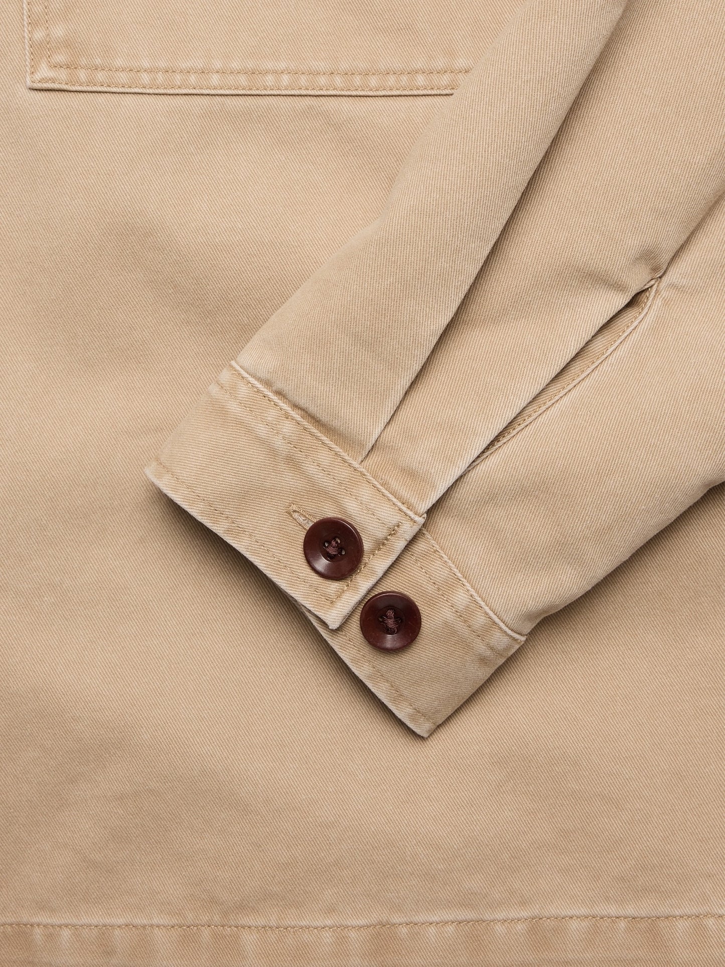 Cotton Twill Hooded Overshirt