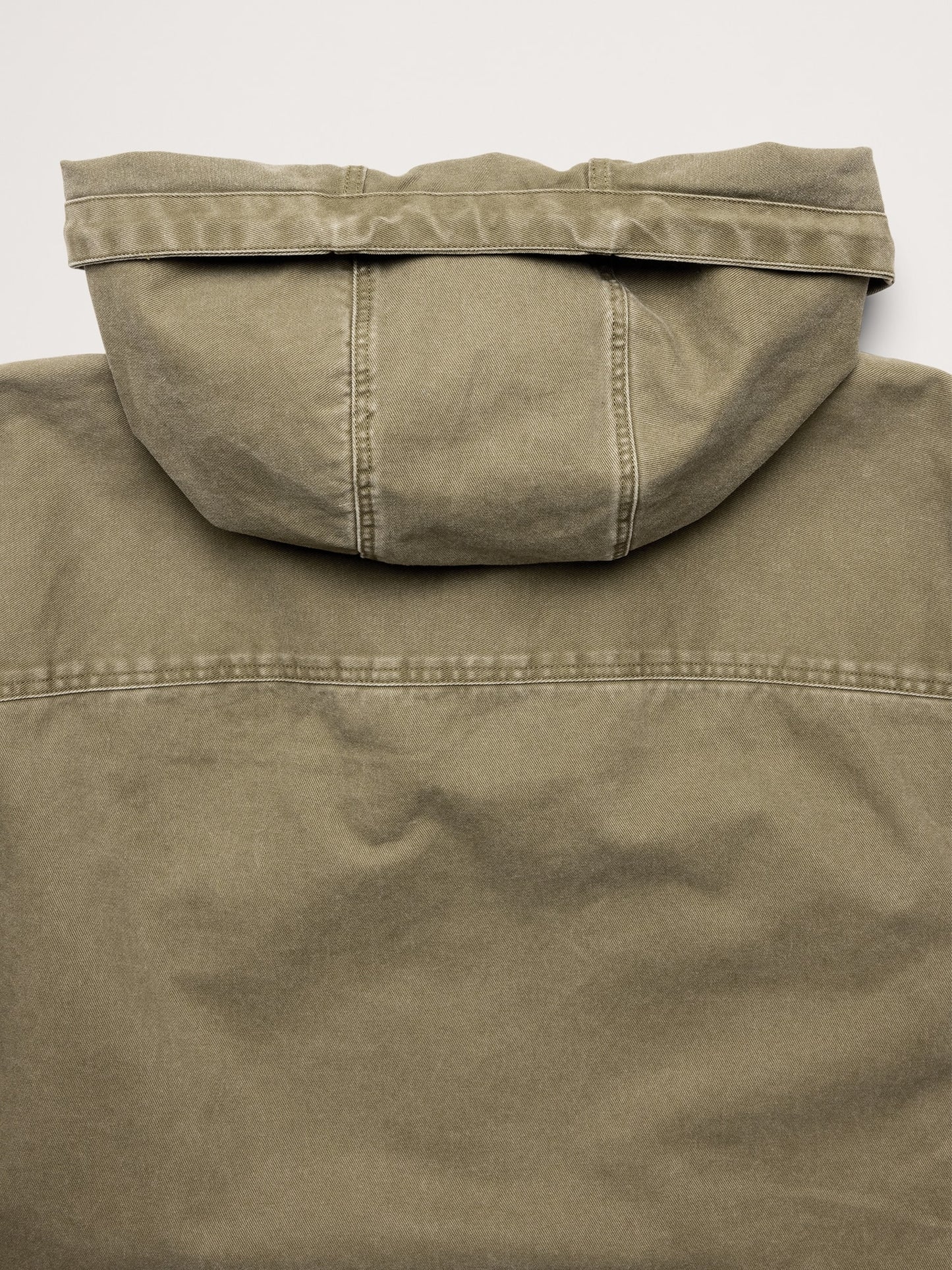 Cotton Twill Hooded Overshirt