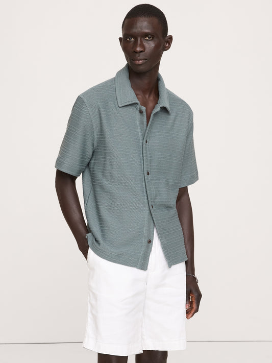 Knit Twill Resort Shirt