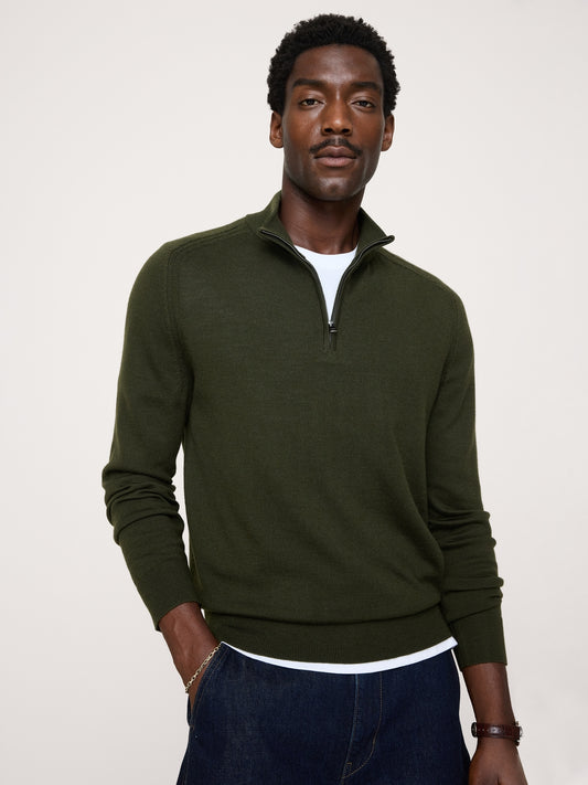 Merino Half-Zip Sweater