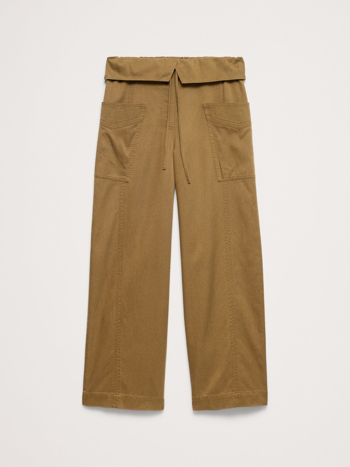 High-Rise Straight-Leg Fisherman Pant