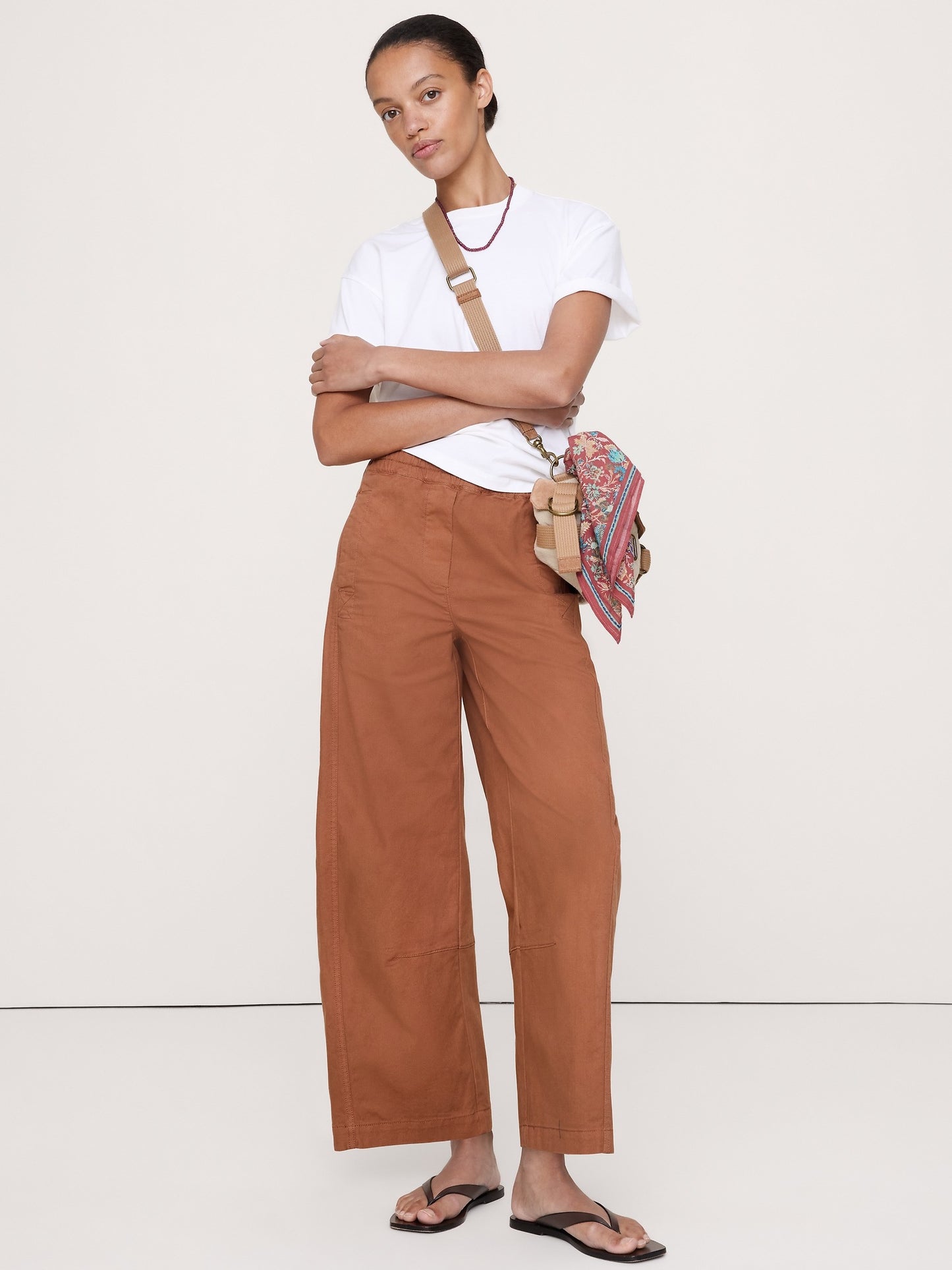 Mid-Rise Relaxed Painter Pull-On Pant