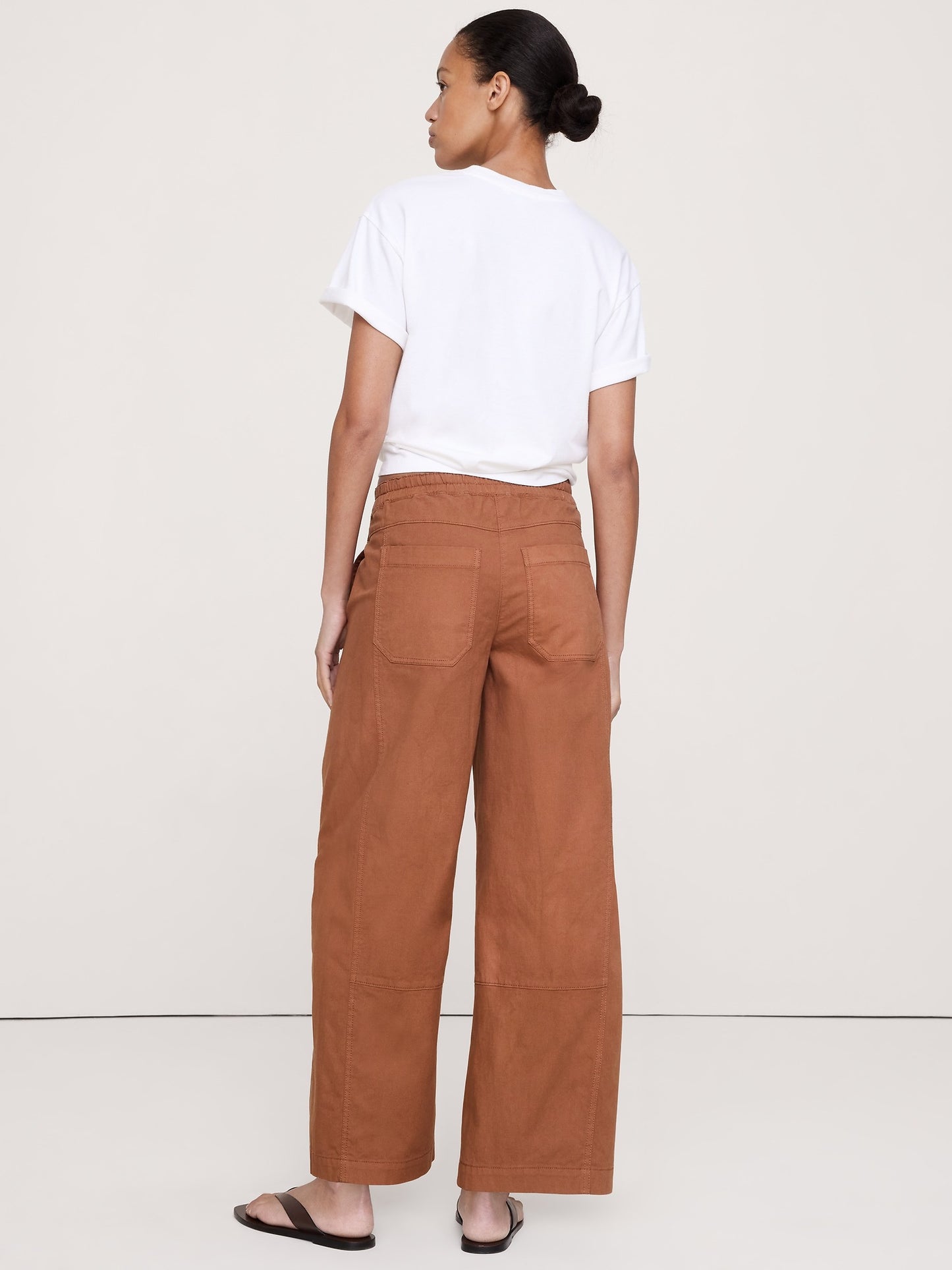 Mid-Rise Relaxed Painter Pull-On Pant