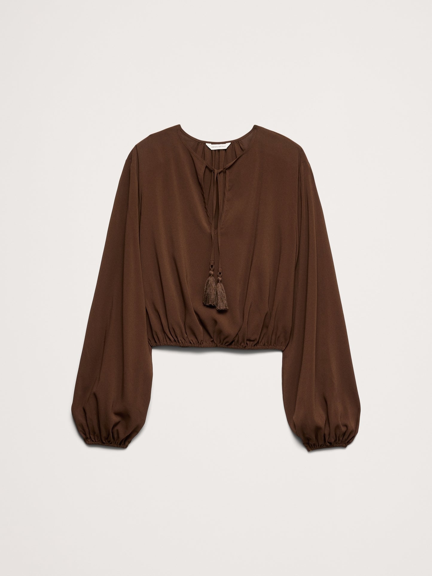 Georgette Tie-Neck Blouse