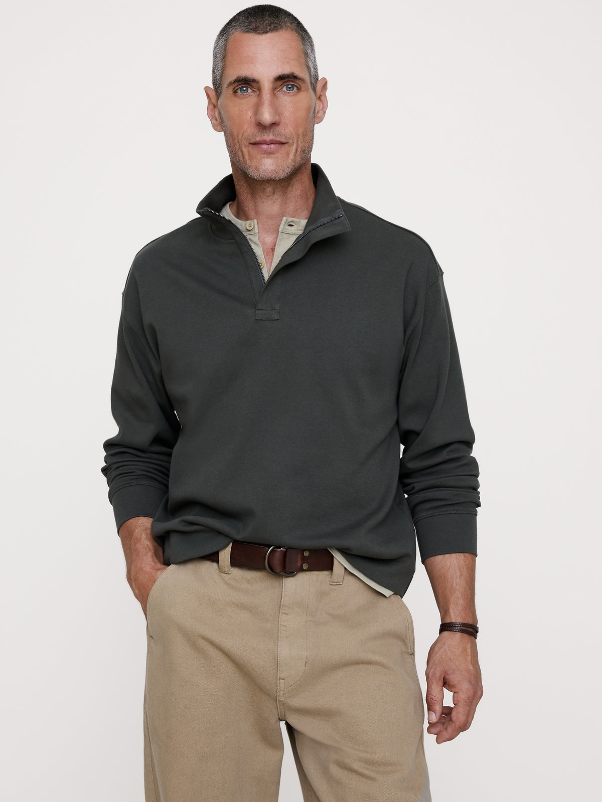 Luxury-Touch Half-Zip Pullover