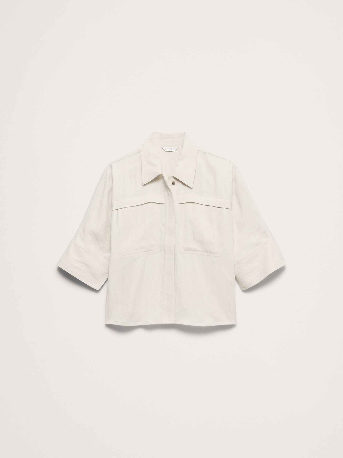 Drapey Twill Shirt Jacket