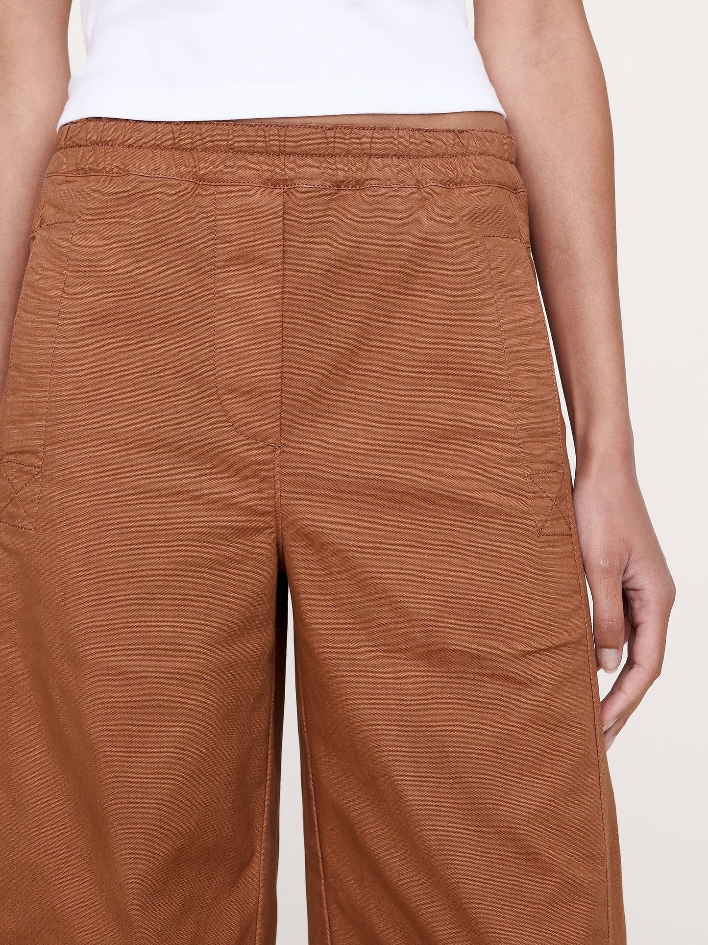 Mid-Rise Relaxed Painter Pull-On Pant