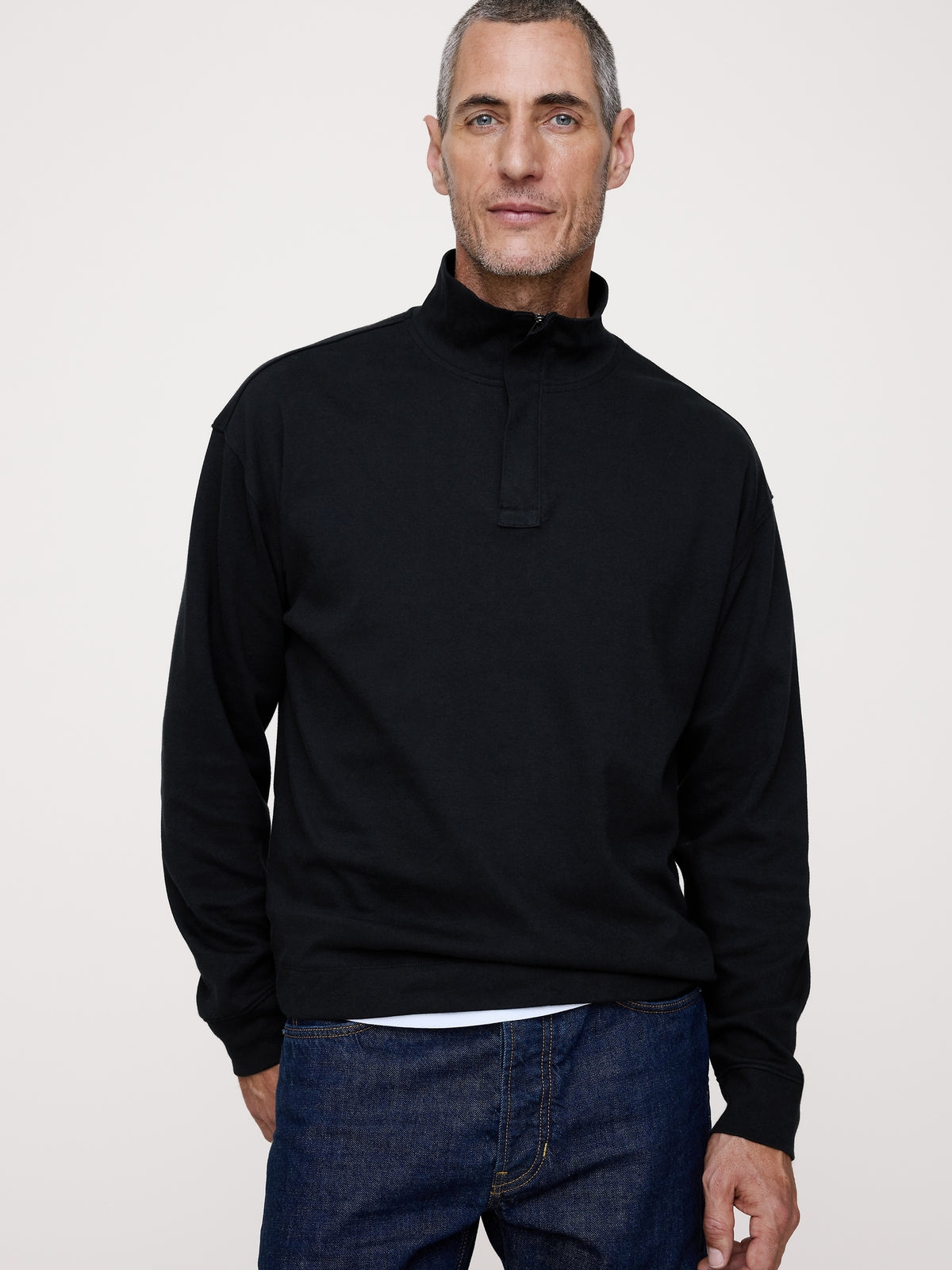 Luxury-Touch Half-Zip Pullover