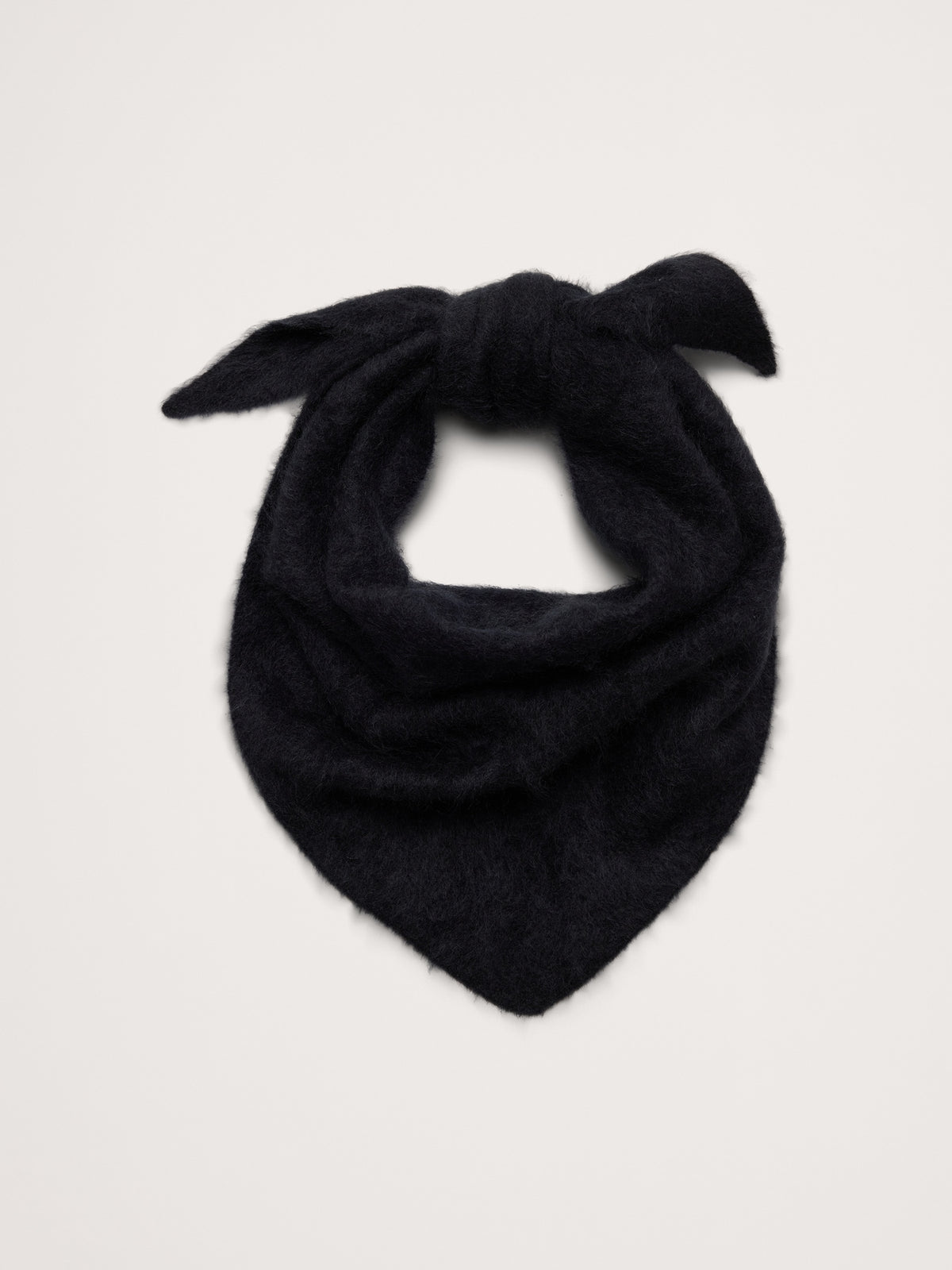 Brushed Wool-Cashmere Triangle Scarf