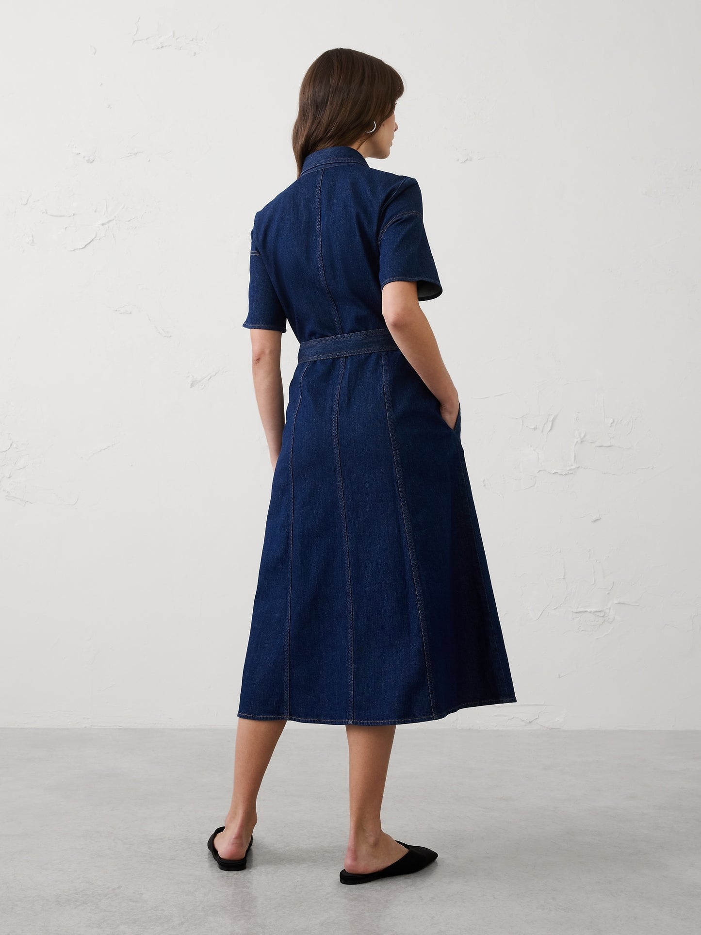 Denim Midi Shirtdress