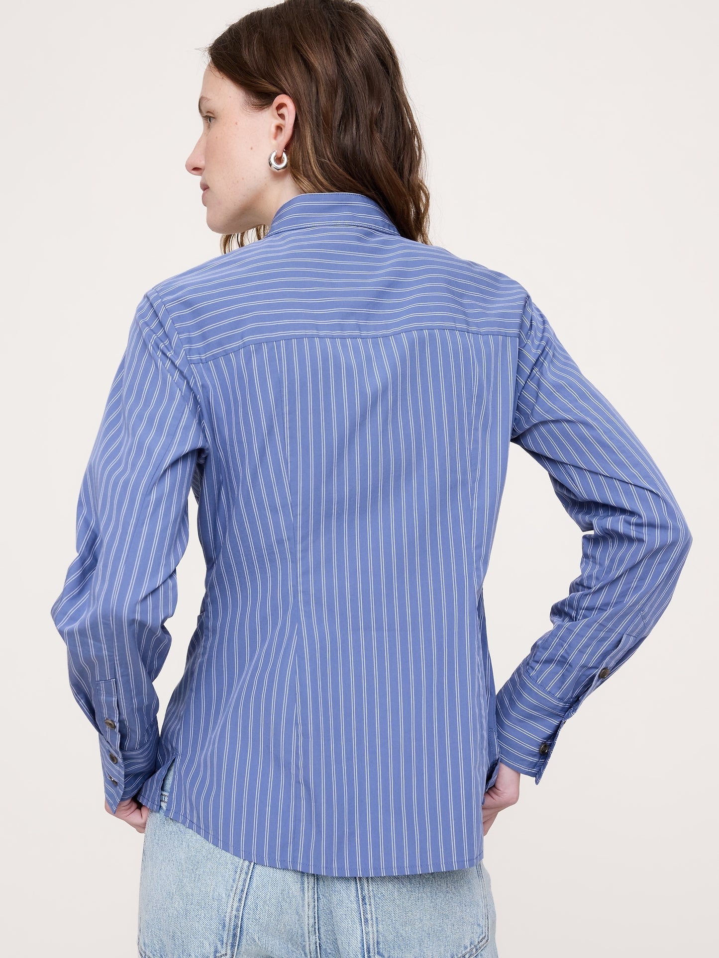 Cotton Pleated-Waist Top