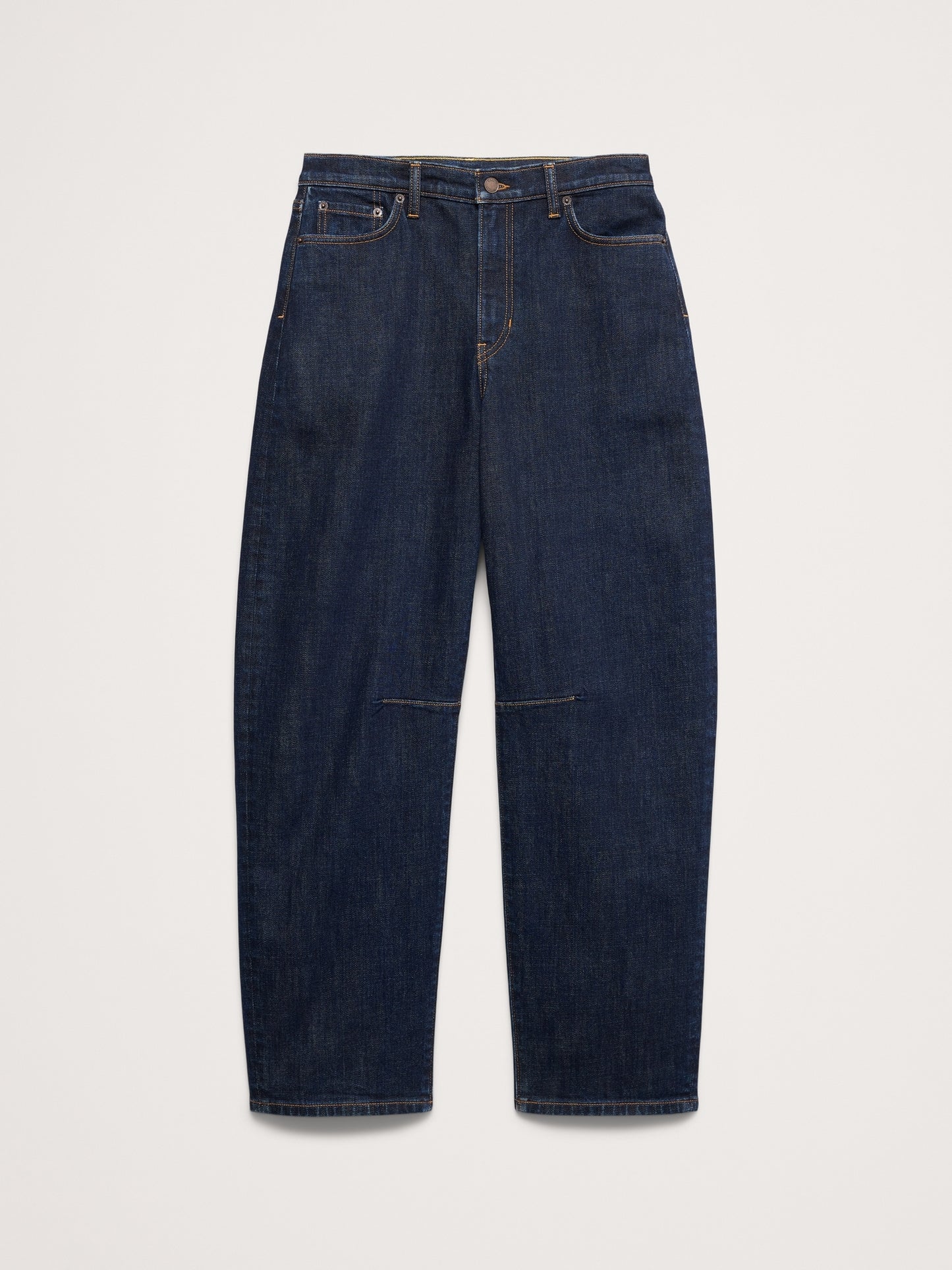 Mid-Rise Barrel Ankle Jean