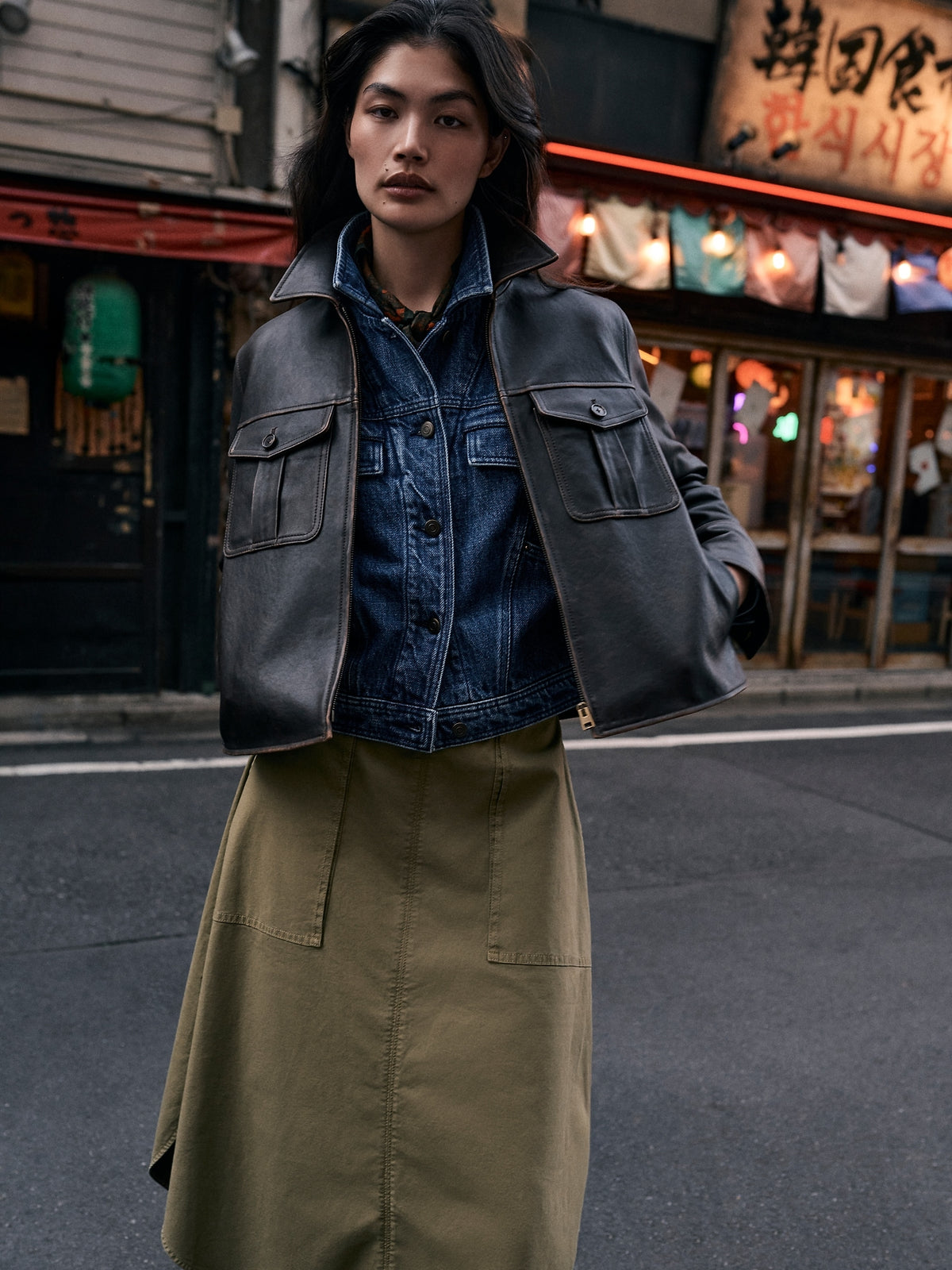 Distressed Leather Jacket