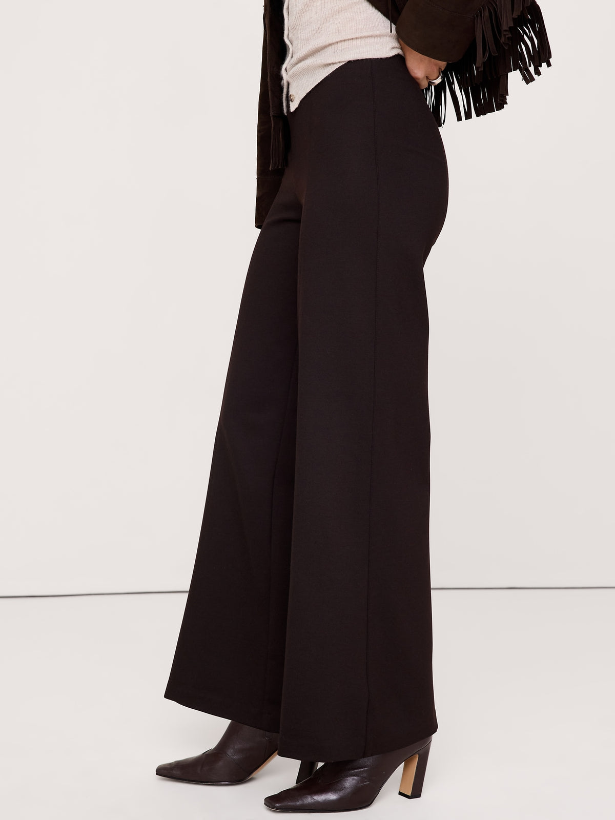High-Rise Wide-Leg Everywhere Ponte Pull-On Pant