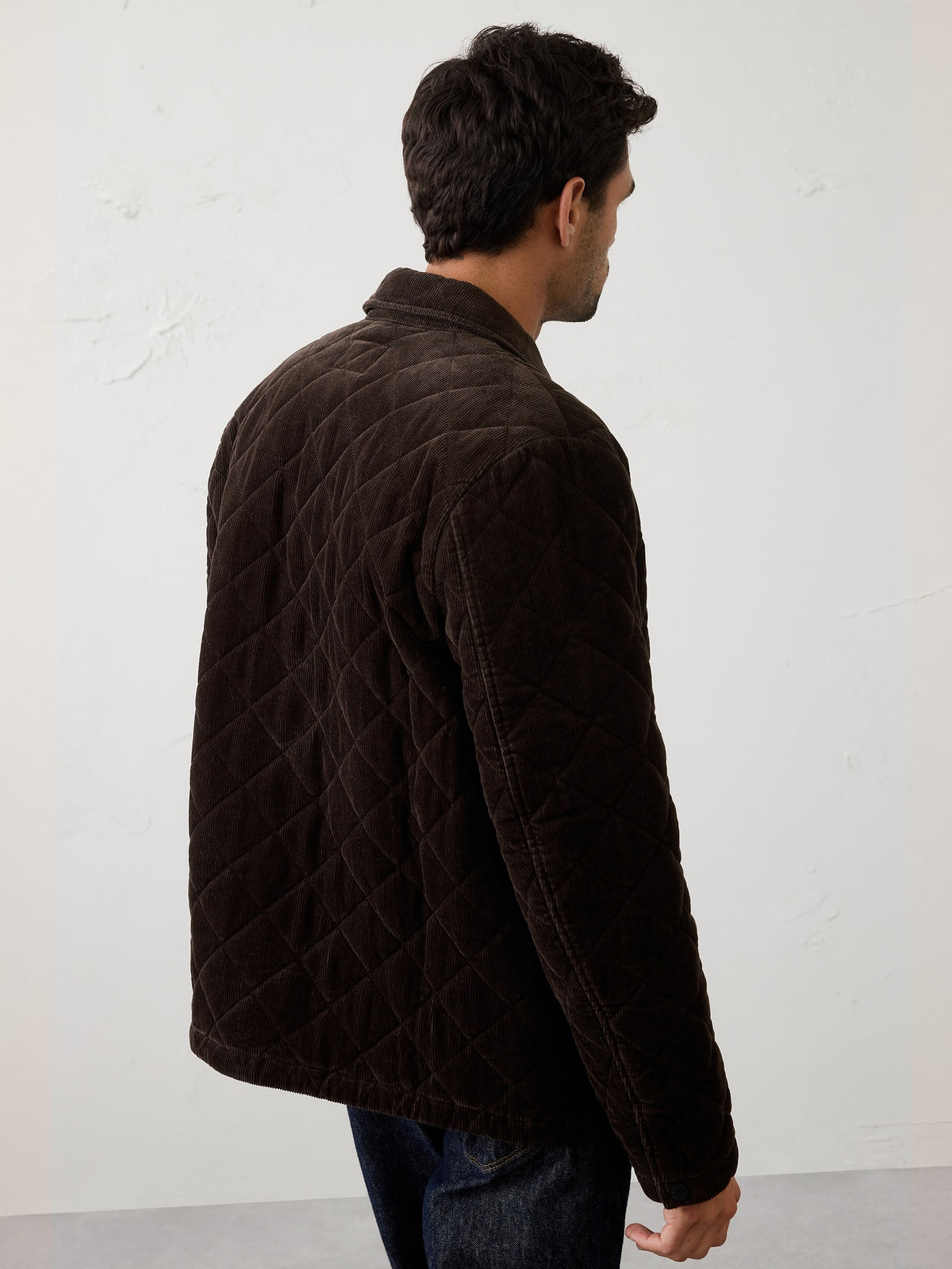 Corduroy Quilted Shirt Jacket