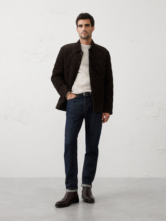 Corduroy Quilted Shirt Jacket